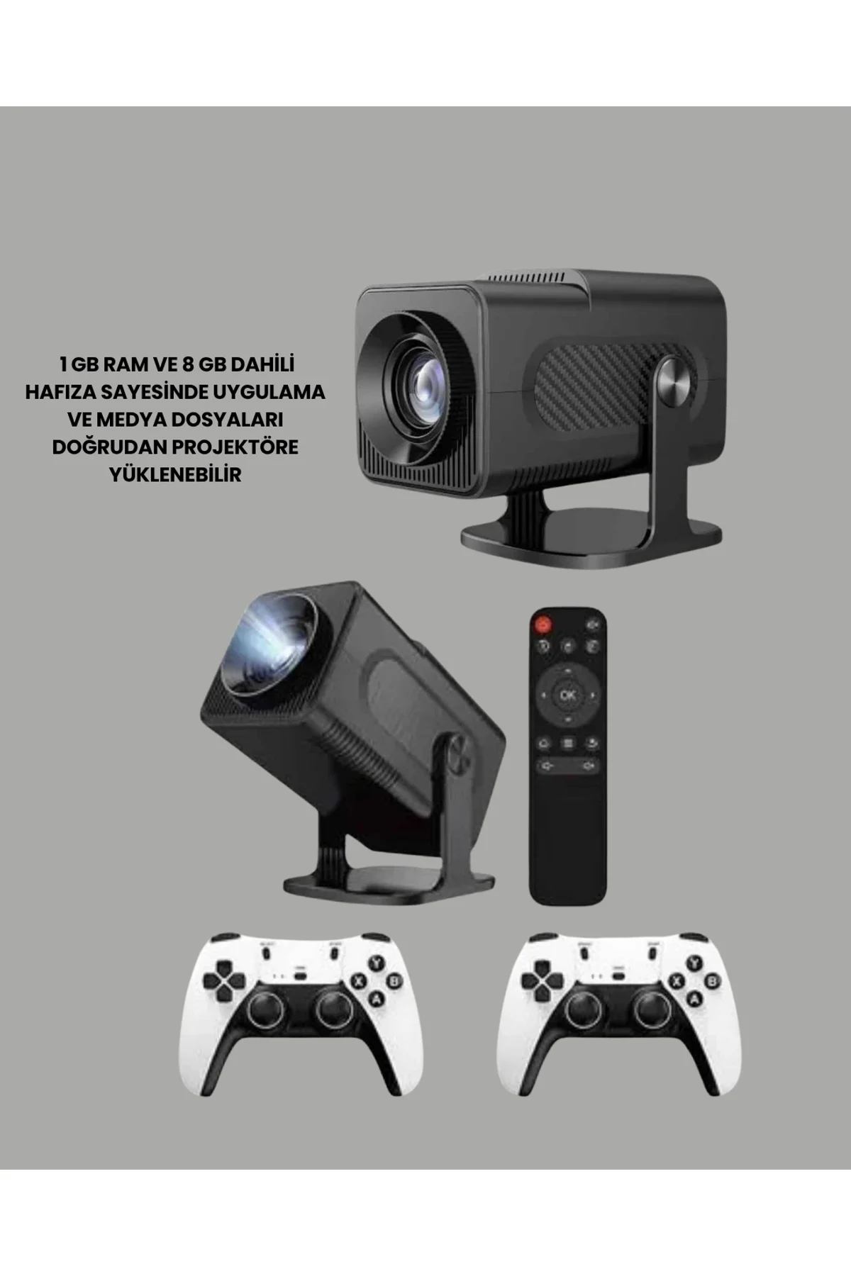 Hcs350pro 1080p Full Hd Taşınabilir Android Projektör Yeni Nesil - Just Cheap Store Görsel 3