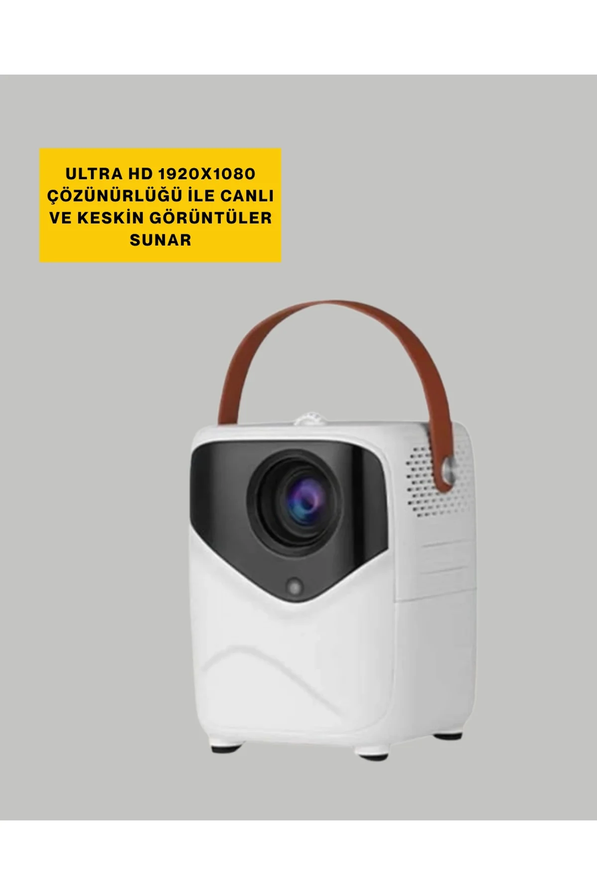 Ultra Hd Çözünürlüklü Taşınabilir Projektör – 1920x1080 Piksel Görüntü Kalitesi Yeni Nesil - Just Cheap Store Görsel 2