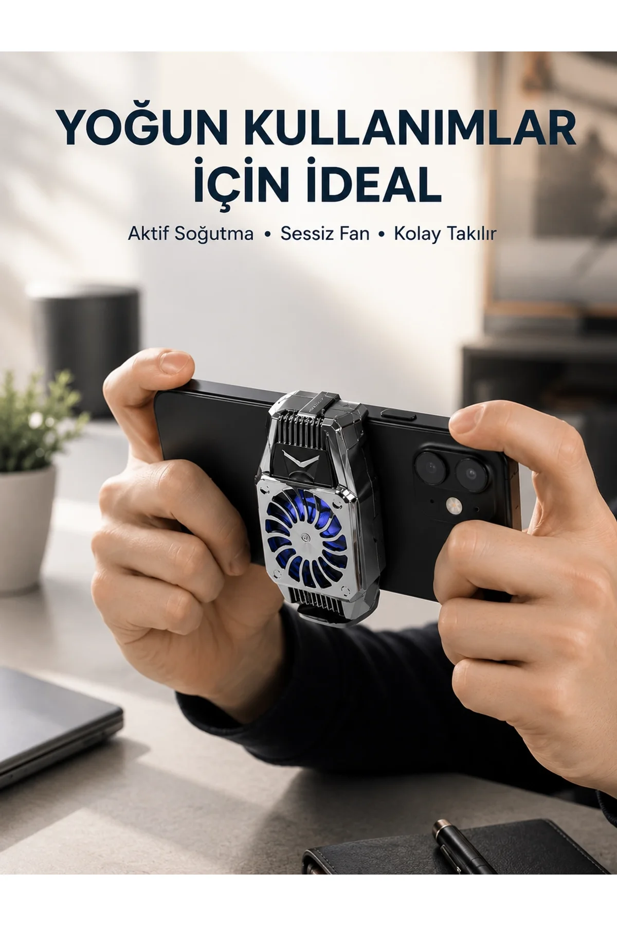 Telefon Isınmasını Azaltan Aktif Fanlı Soğutucu Sistemi
