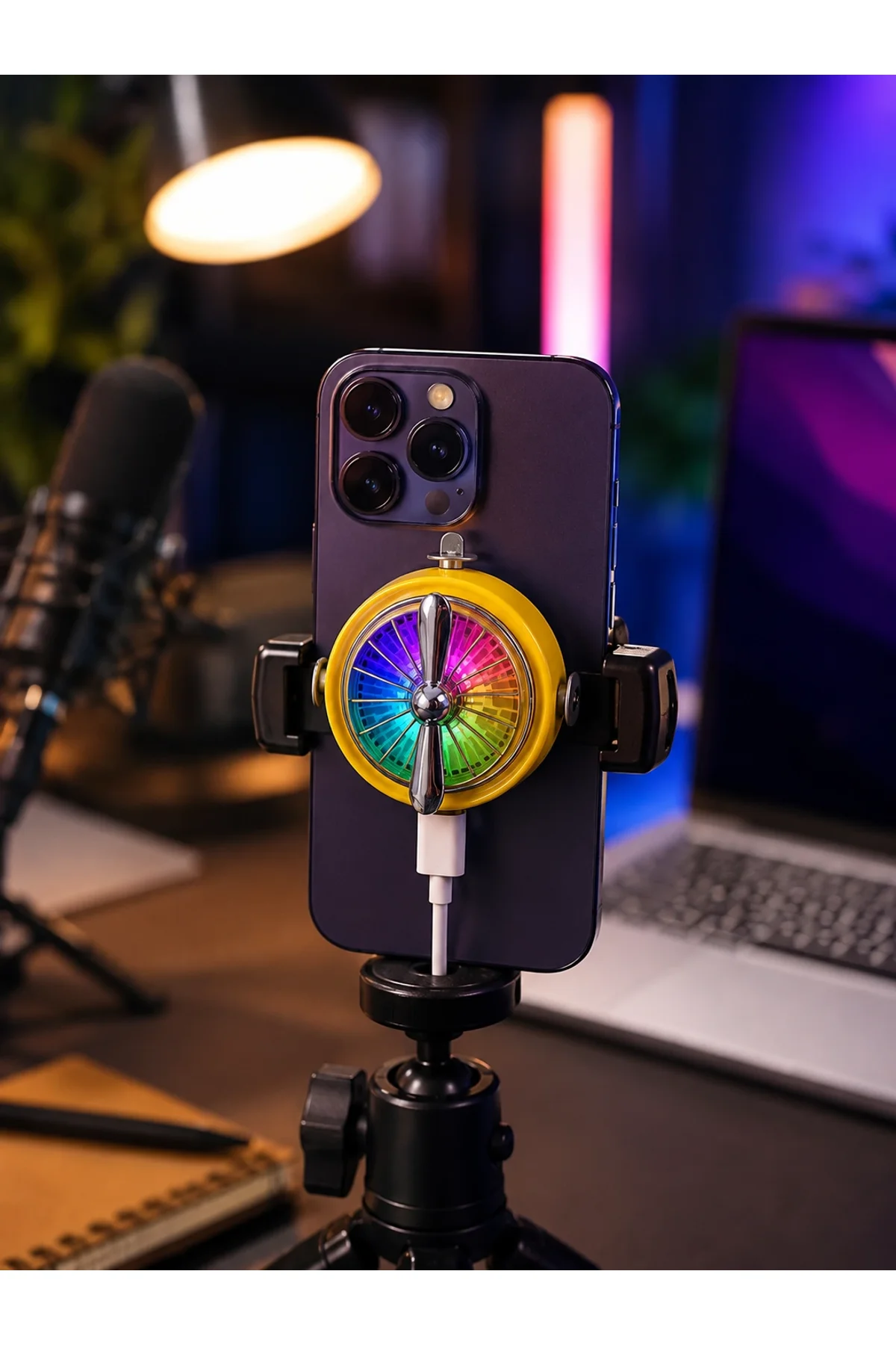 Rgb Işıklı Manyetik Telefon Oyun Soğutucu Fan - Just Cheap Store Görsel 2