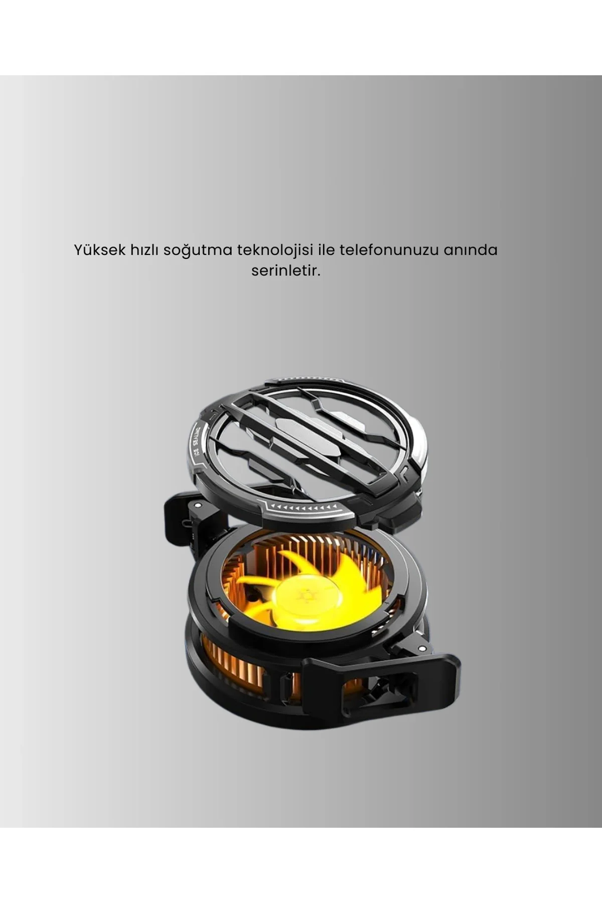 Rgb Işıklı Sessiz Fanlı Telefon Soğutucu - Just Cheap Store Görsel 2