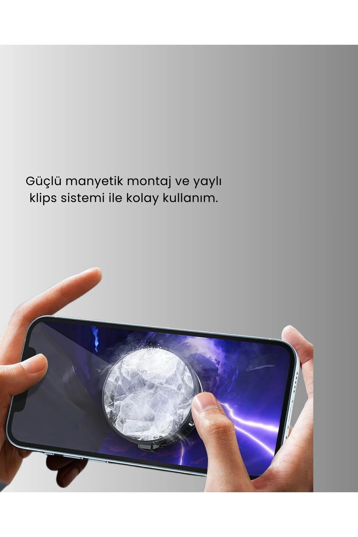 Rgb Işıklı Sessiz Fanlı Telefon Soğutucu - Just Cheap Store Görsel 3