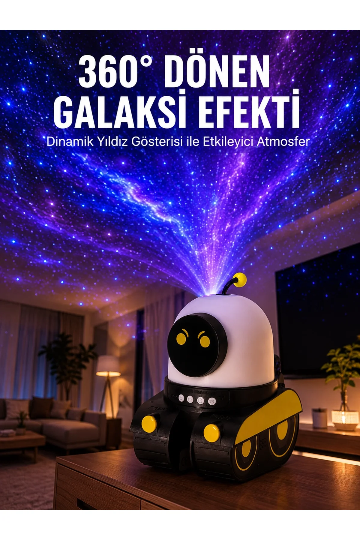 Taşınabilir Lityum Bataryalı Led Gece Lambası Ve Projektör Yeni Nesil