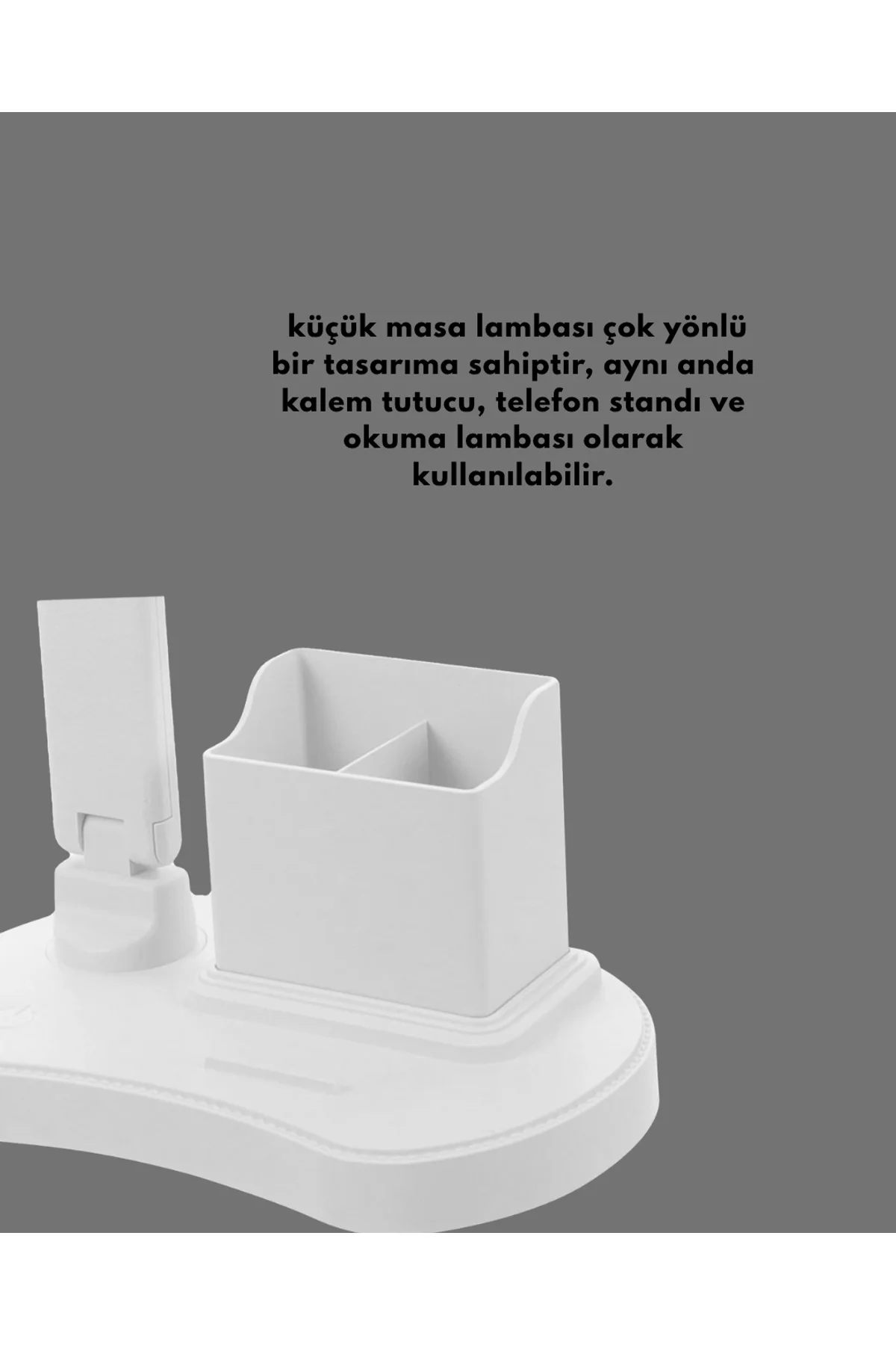 Kısılabilir Led Masa Lambası – Kalemlik, Telefon Standı Ve Okuma Işığı Bir Arada Yeni Nesil - Just Cheap Store Görsel 3