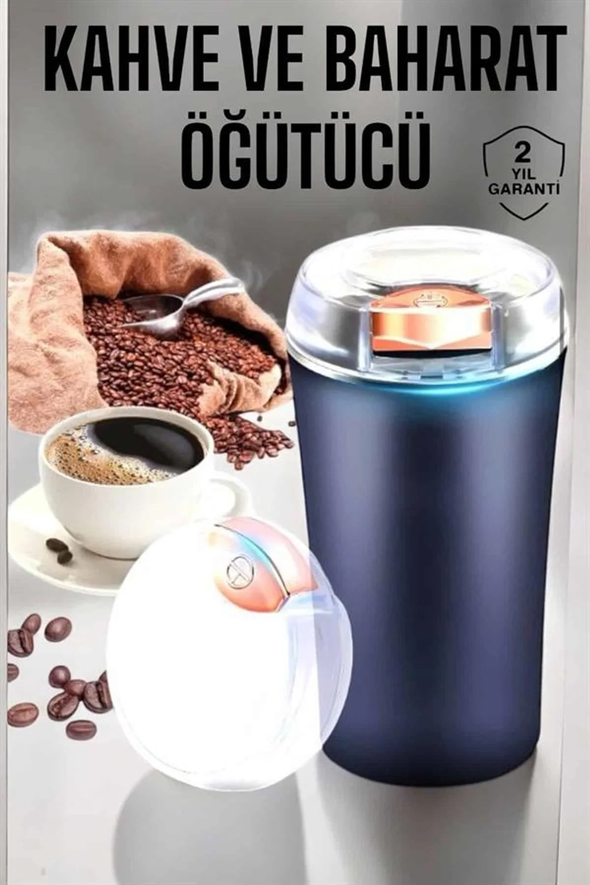 Otomatik Kahve Ve Baharat Öğütücü Kolay Ve Taşınabilir - Just Cheap Store Görsel 2