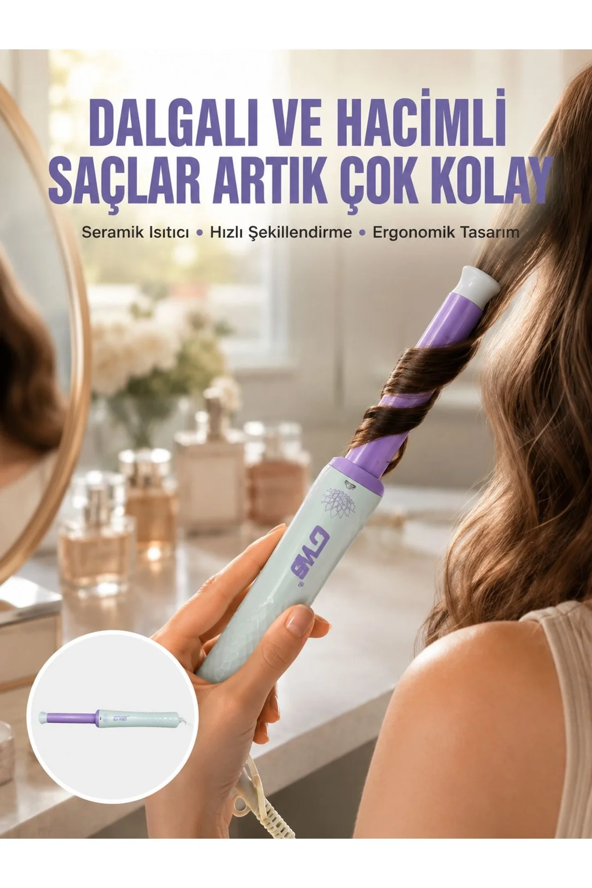 Hızlı Isınan, Kompakt Ve Güvenli – Tüm Saç Tiplerine Uygun Kıvırma Cihazı Yeni Nesil