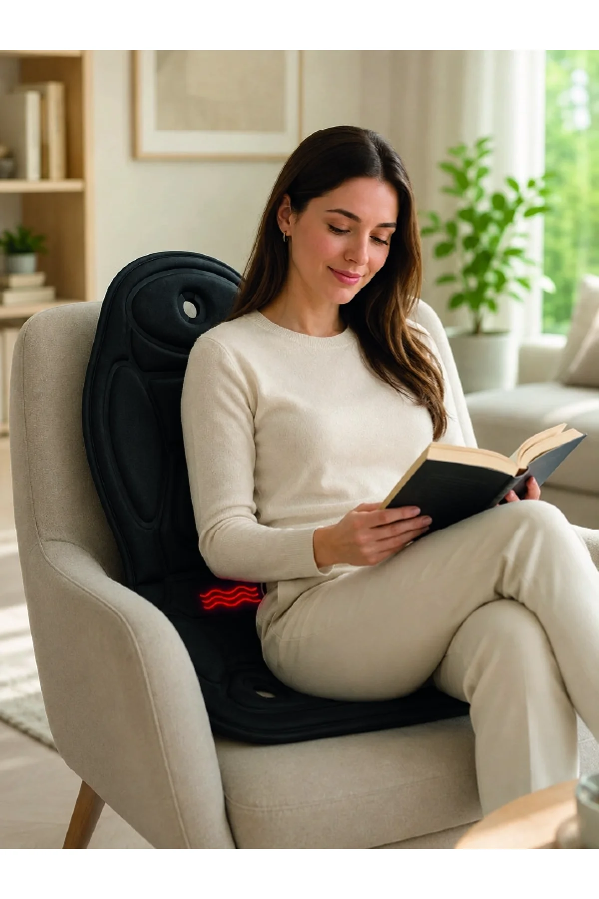Ev Ofis Araç Uyumlu Isıtmalı Tam Vücut Masaj Minderi - Just Cheap Store Görsel 2