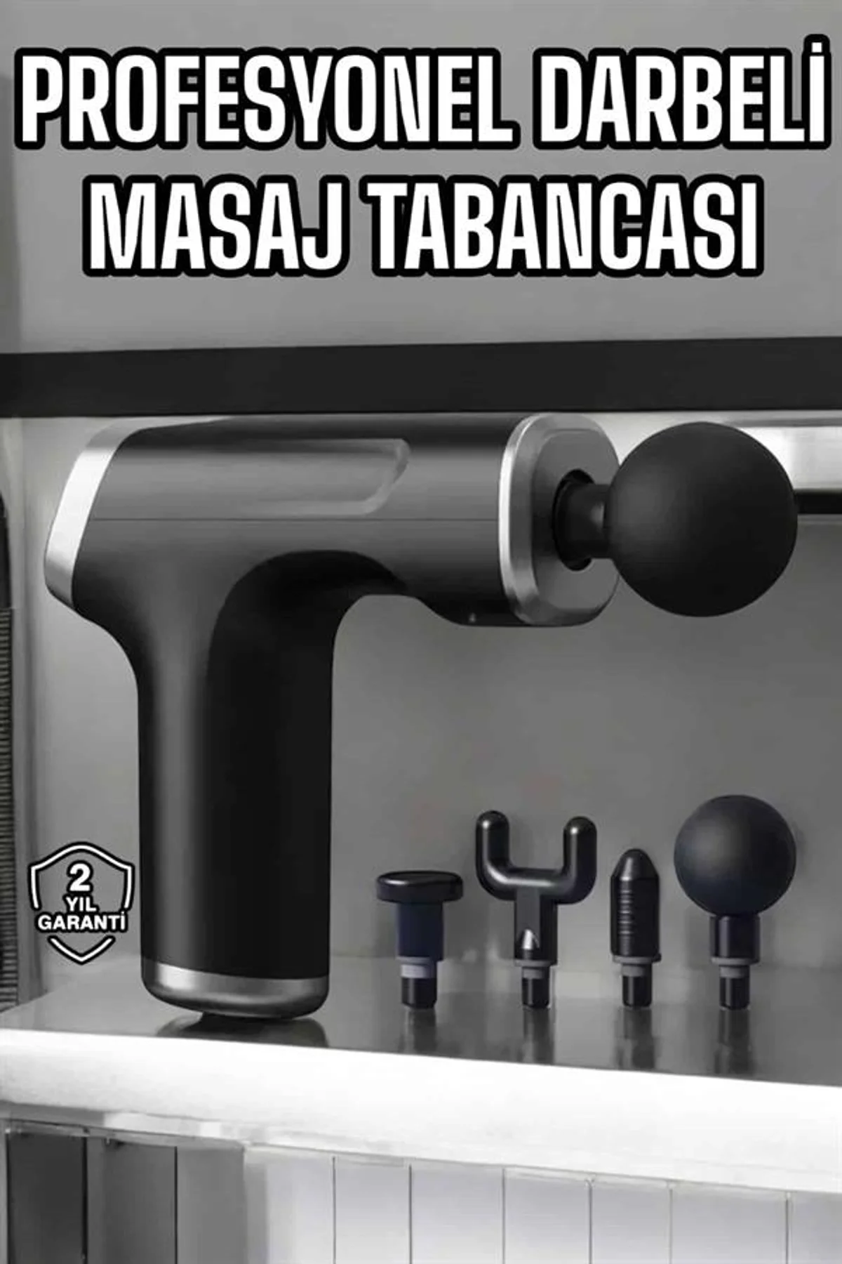 Masaj Tabancası 4 Başlıklı Kas Ve Vücut Ağrıları İçin Şarjlı Darbeli - Just Cheap Store Görsel 2