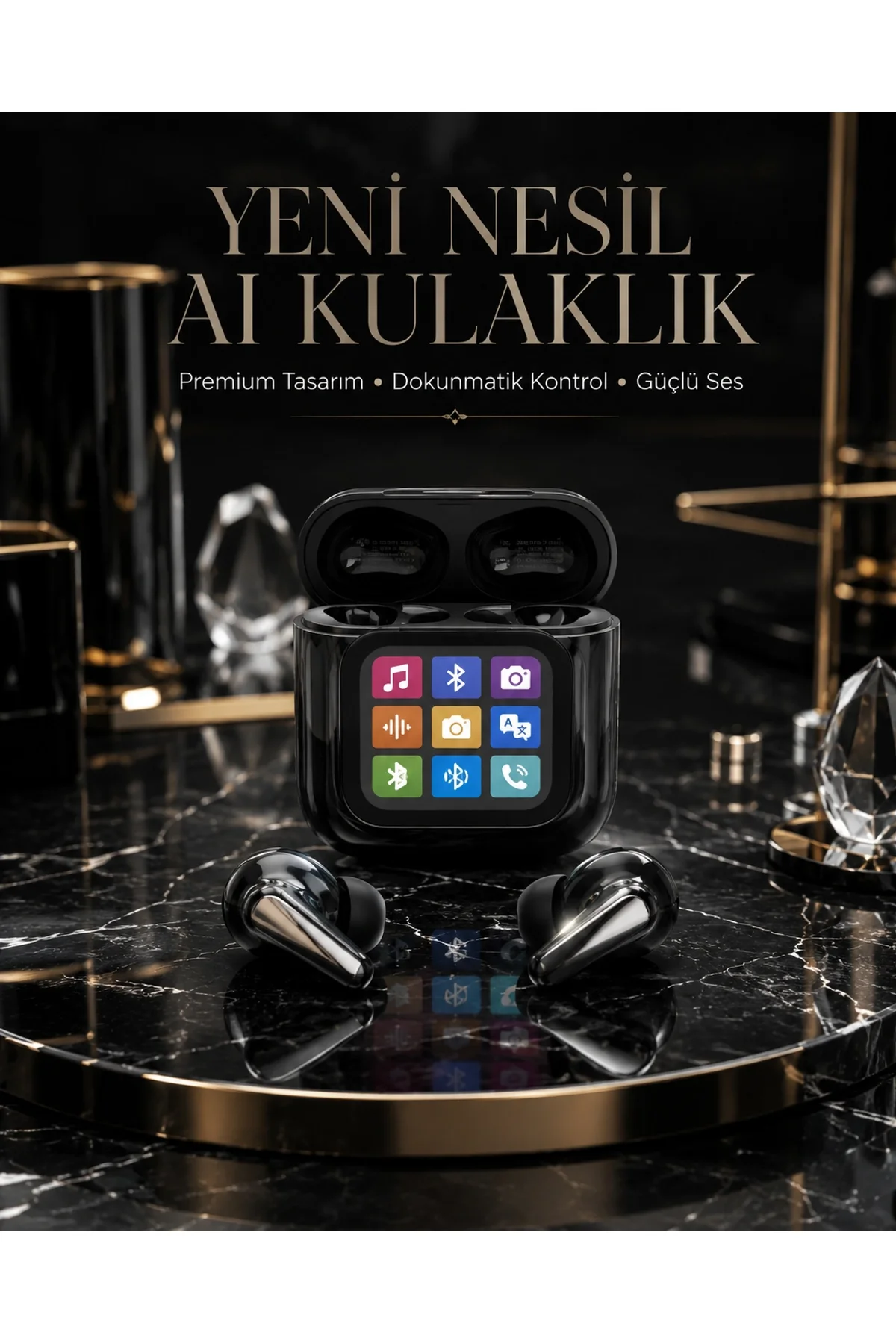 Aı Bluetooth Kulaklık Akıllı Dokunmatik Kontrol Özellikli