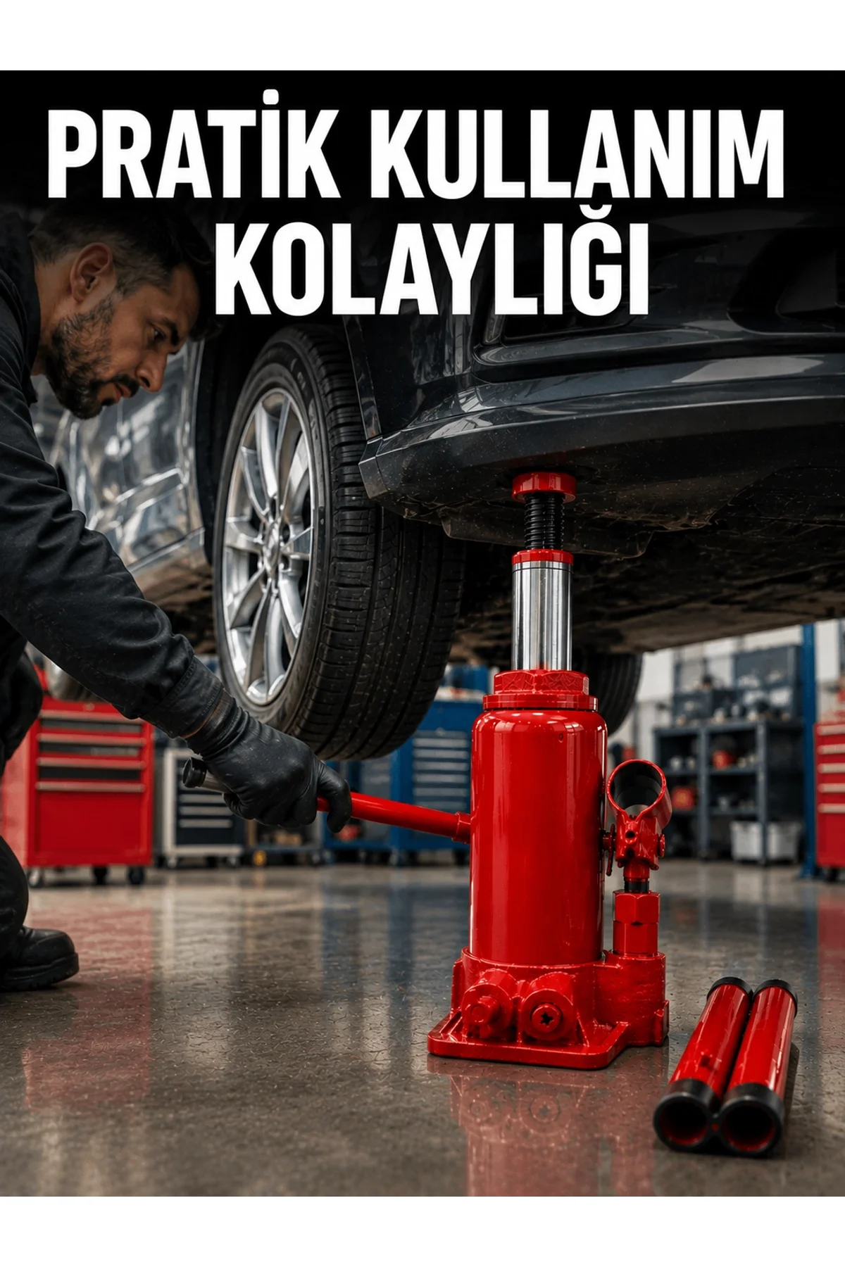 Sağlam Taban Yapılı Güvenilir Hidrolik Şişe Kriko