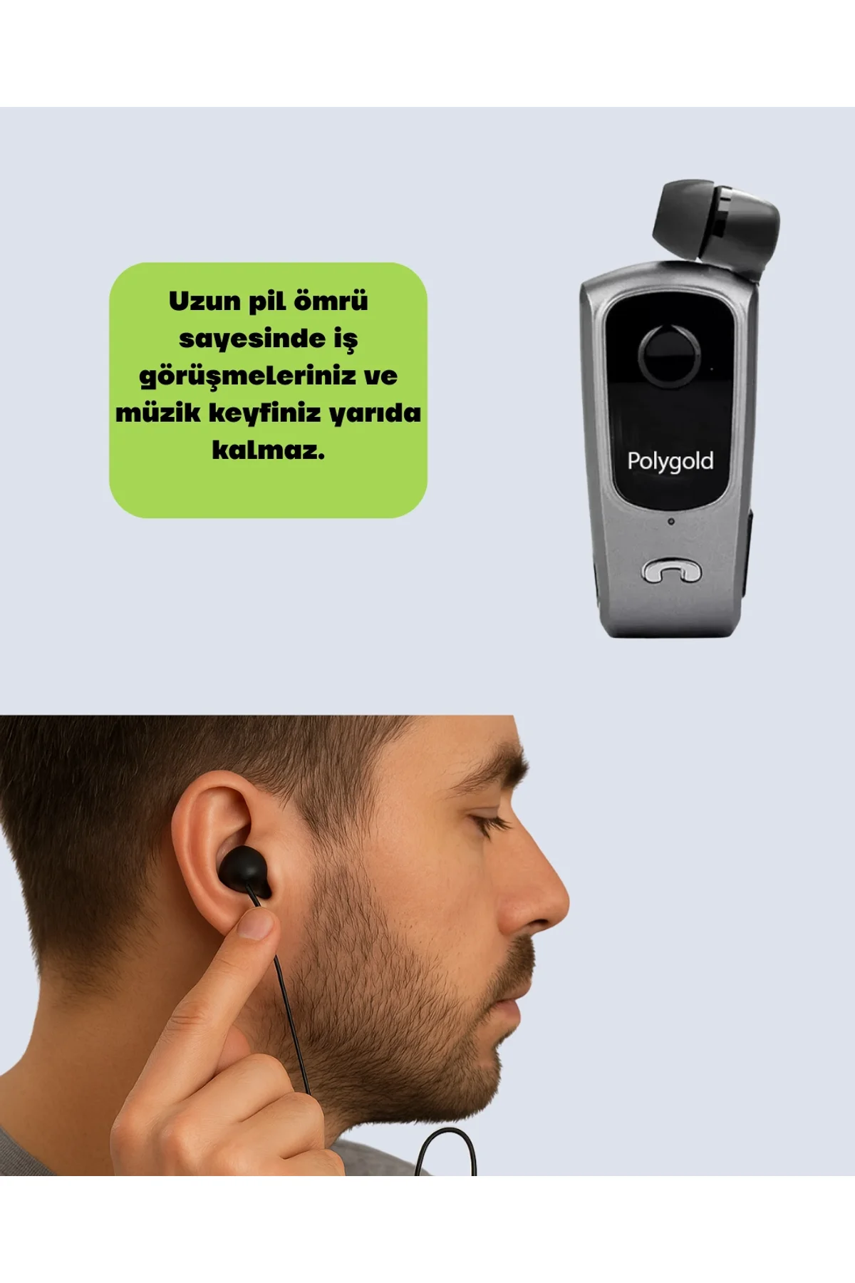 Çift Telefon Bağlantılı Eller Serbest Bluetooth Kulaklık - Just Cheap Store Görsel 3