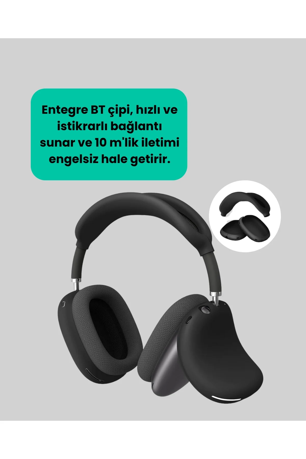 400 Mah Bataryalı Kablosuz Kulaklık | Bt 5.0, Müzik &amp; Görüşme Yeni Nesil - Just Cheap Store Görsel 5