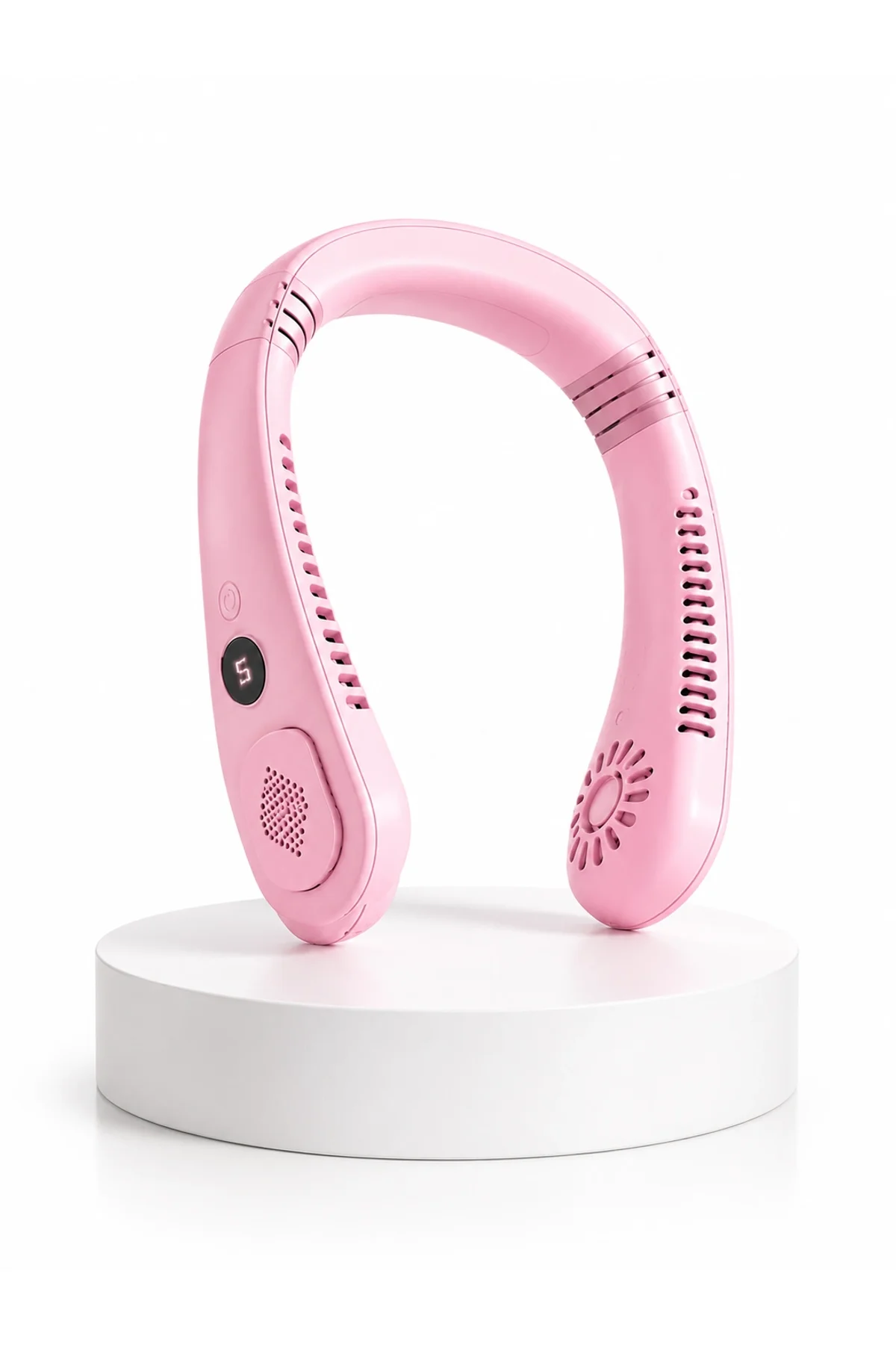 Pembe Boyun Tipi Fan Usb Şarjlı Hafif Tasarım Güçlü Hava Üflemeli Serinletici - Just Cheap Store Görsel 4