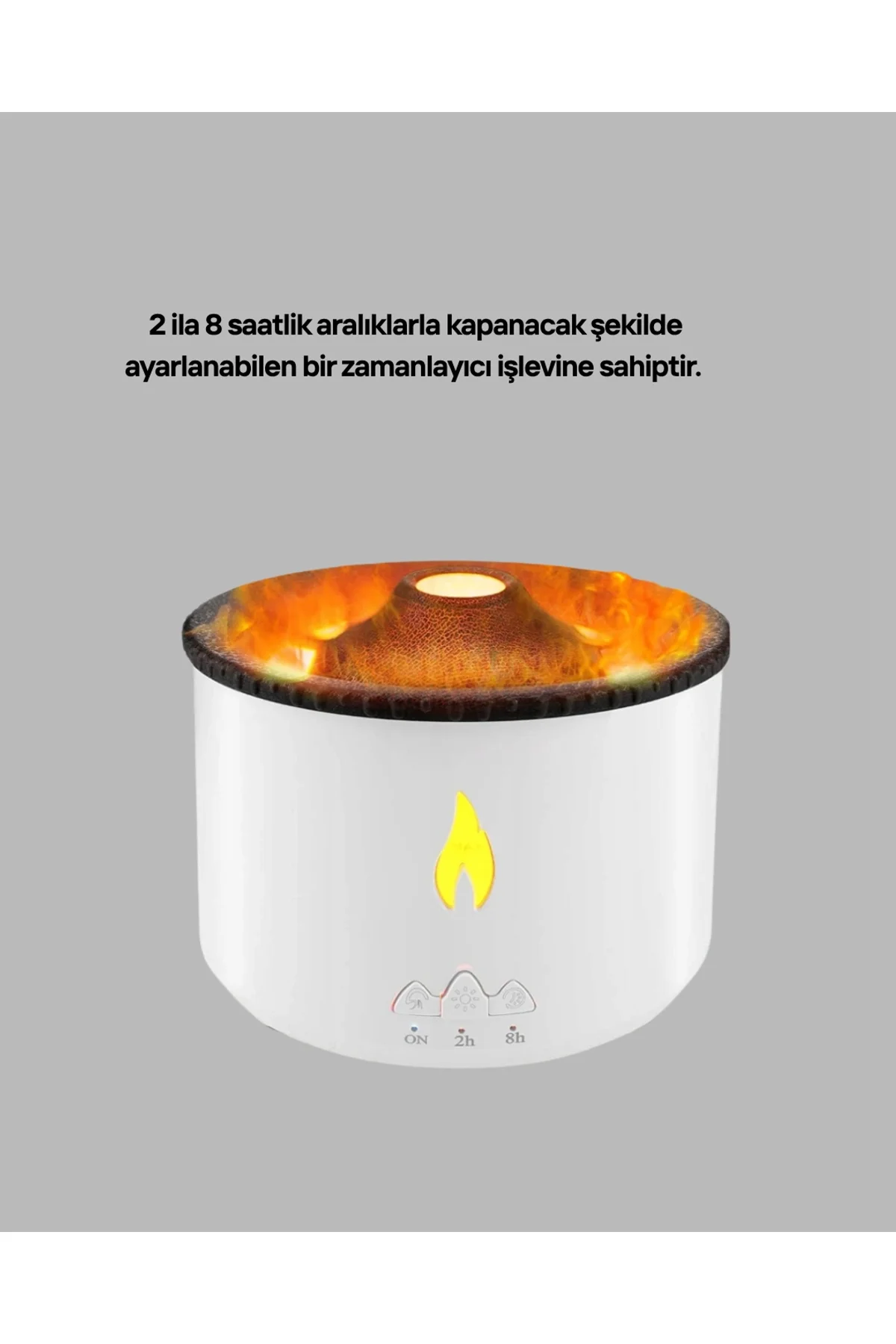 3d Alev Efektli Hava Nemlendirici – Uzaktan Kumandalı Ve 8 Saat Çalışma Süreli Yeni Nesil - Just Cheap Store Görsel 4
