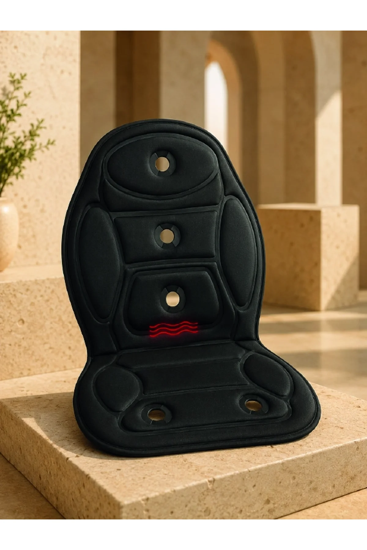 Titreşimli Isıtmalı Koltuk Tipi Masaj Minderi Ergonomik Tasarım - Just Cheap Store Görsel 3