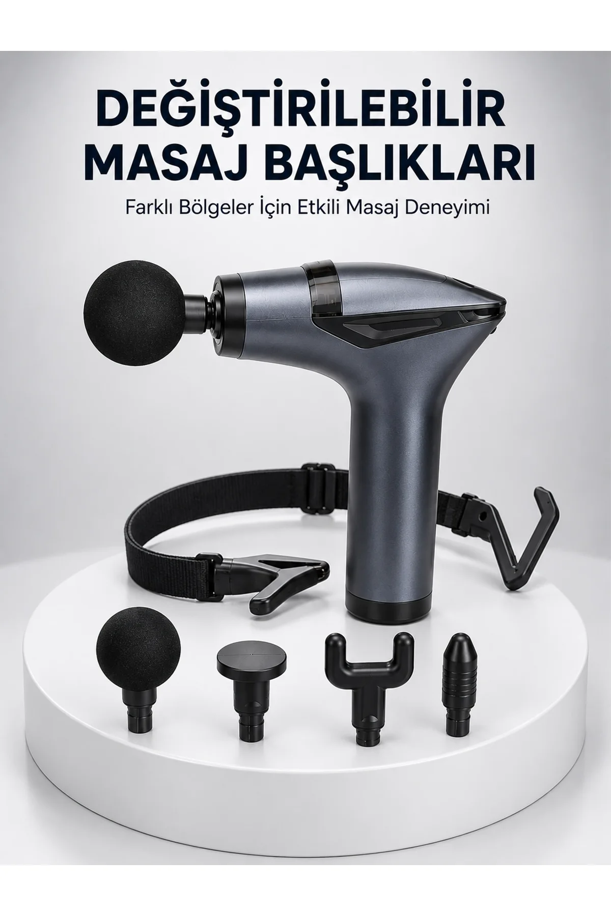 Aktüel 3in1 Taşınabilir Şarjlı Titreşimli Masaj Cihazı Çok Fonksiyonlu Yeni Nesil