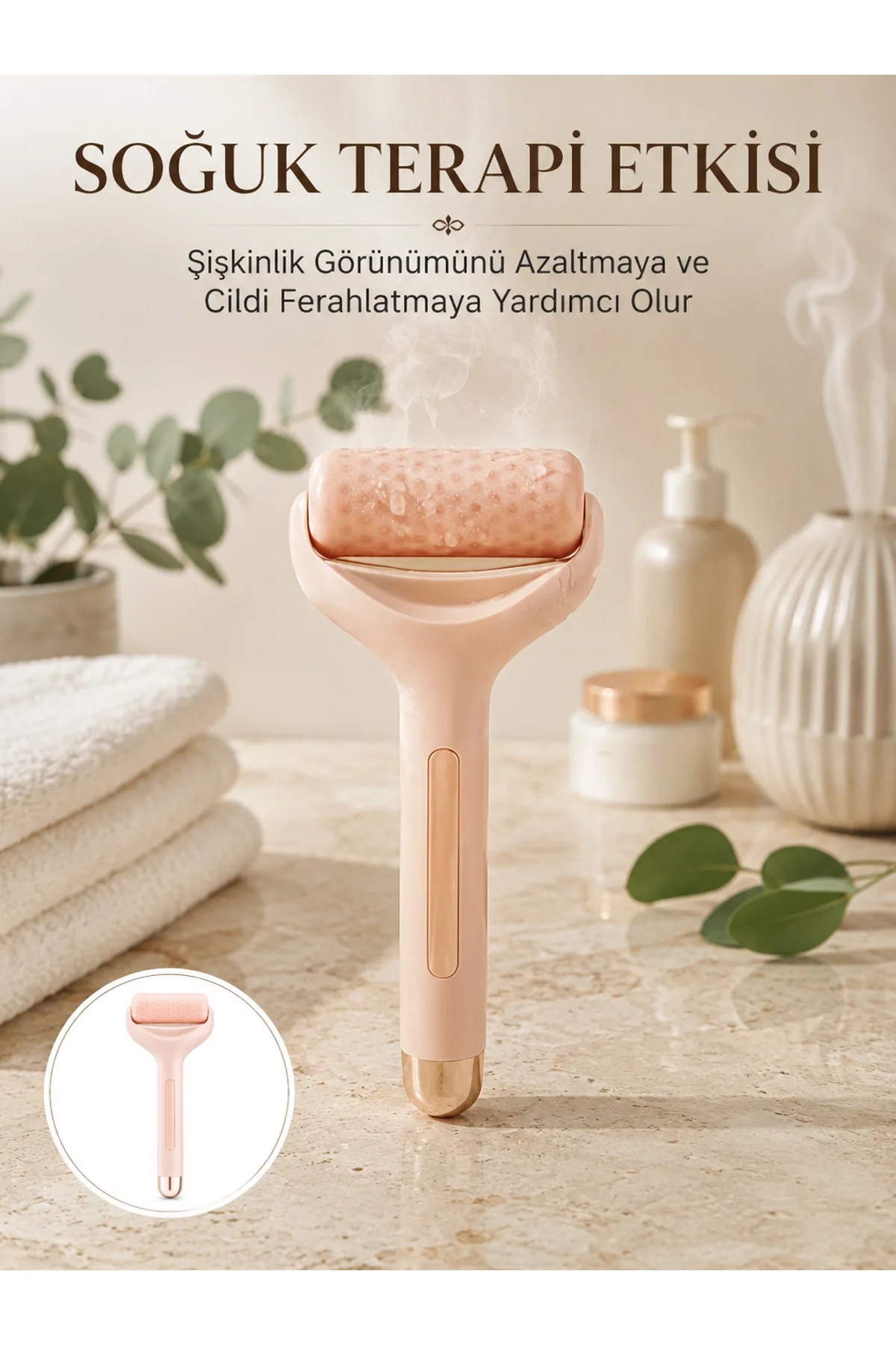 Cilt Bakımı İçin Buz Silindiri Yüz Masaj Aleti Yeni Nesil