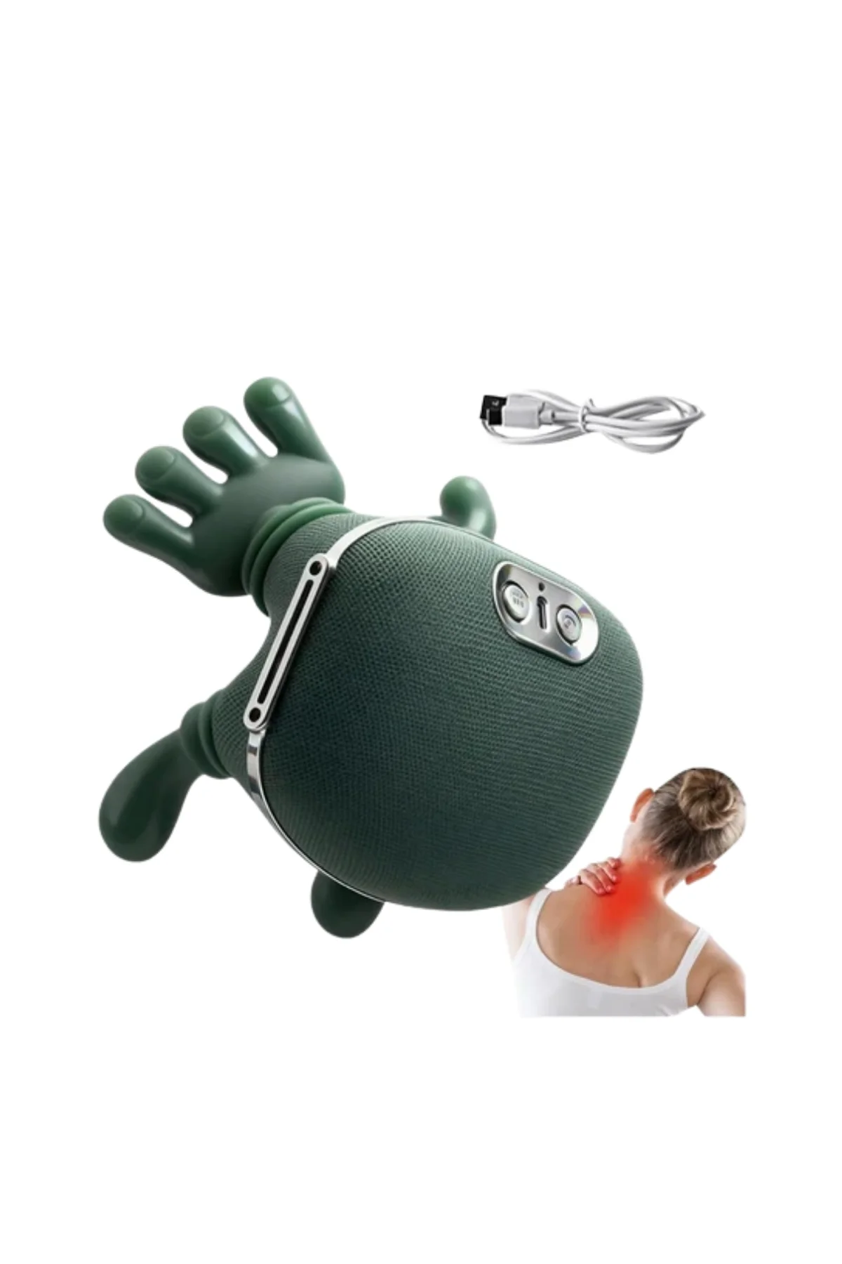 Yeni Nesil 3d Yoğurma Boyun Masaj Cihazı Akıllı Ergonomik Tasarım Derin Kas Rahatlatıcı - Just Cheap Store Görsel 4