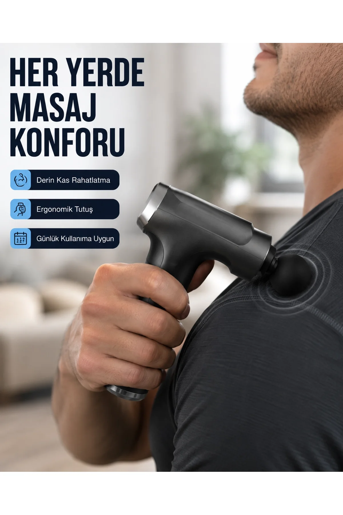 3200r/dak Güçlü Motorlu Masaj Cihazı Yeni Nesil