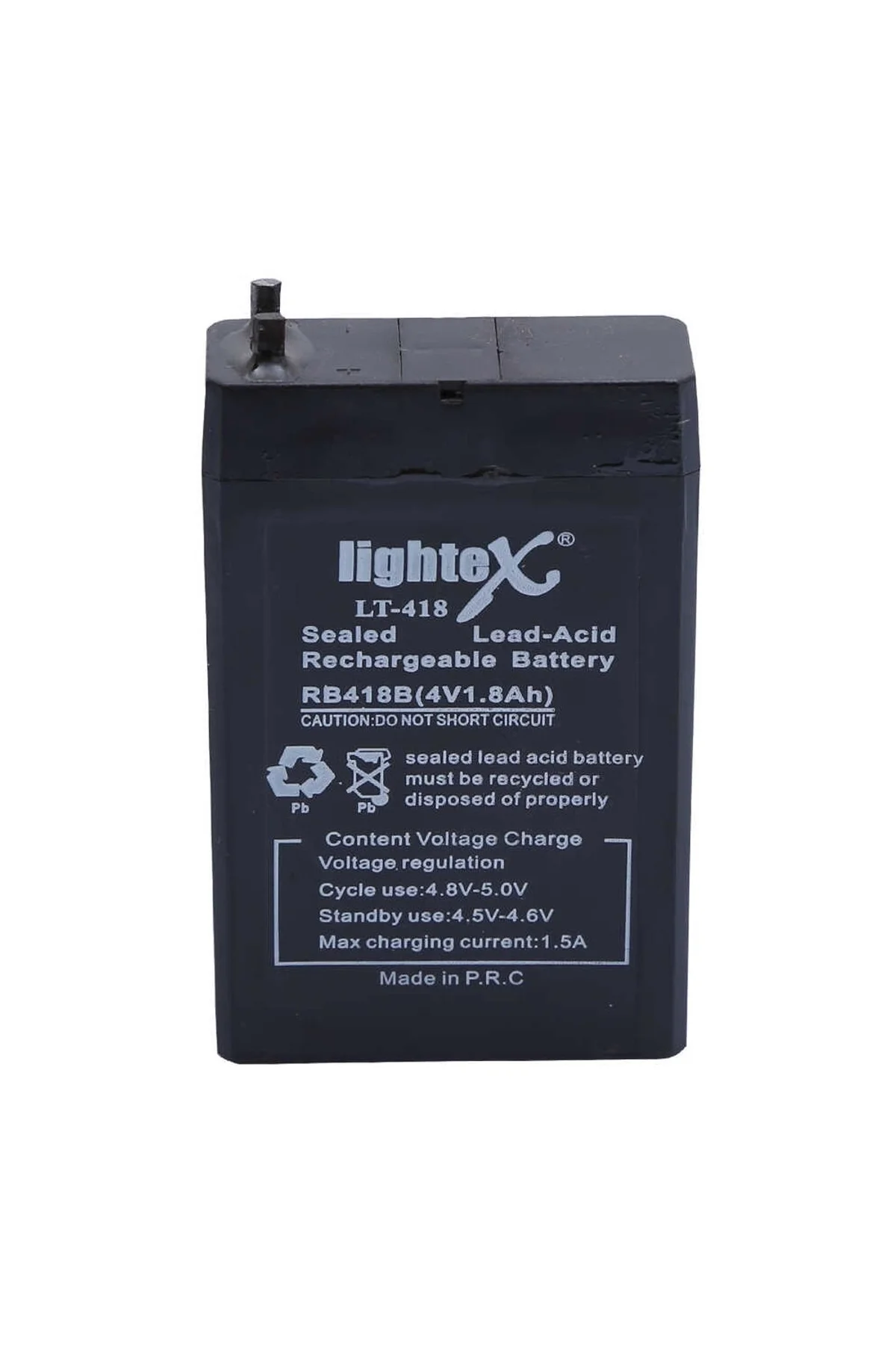 Lightex Lt-418 4v 1.8ah Işıldak Fener Aküsü