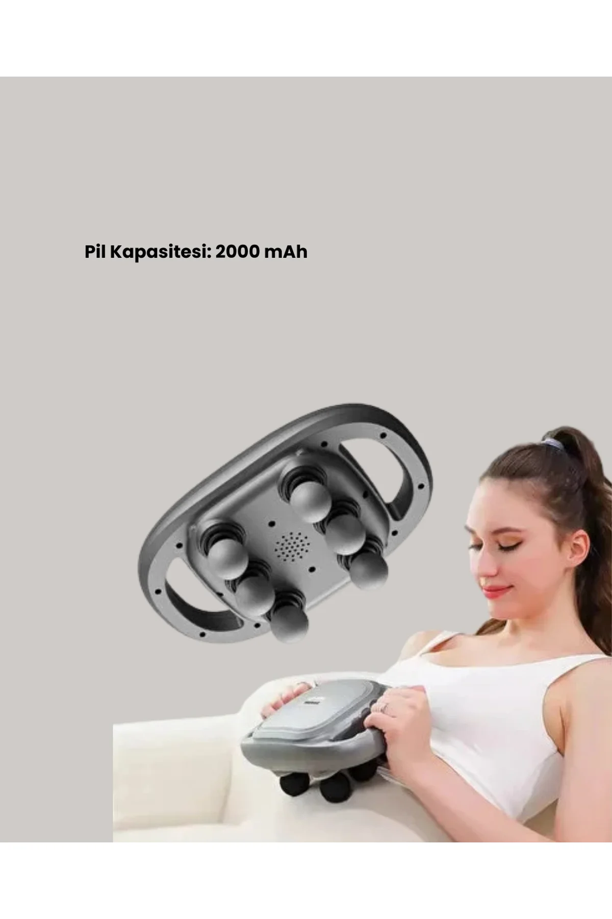 Fonksiyonlu Şarjlı Masaj Aleti 6 Başlık 2000 Mah Ergonomik Gövde Yeni Nesil - Just Cheap Store Görsel 3