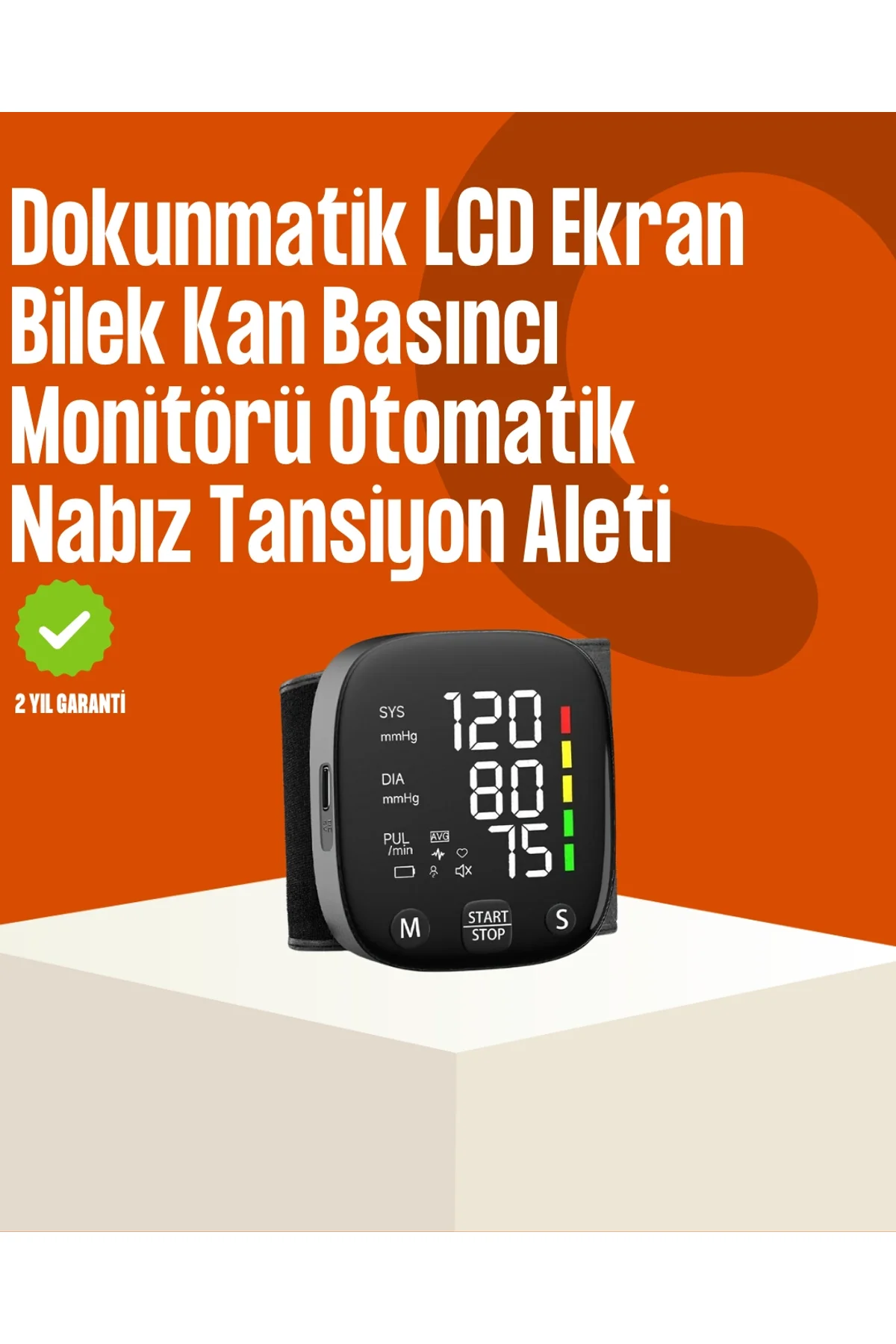 Renkli Risk Göstergeli Tansiyon Aleti