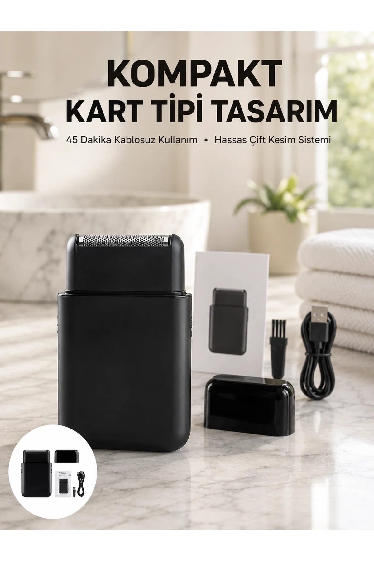 Elektrikli Tıraş Aleti – Hassas Kesim, Kolay Temizlik, Cilt Dostu Yeni Nesil