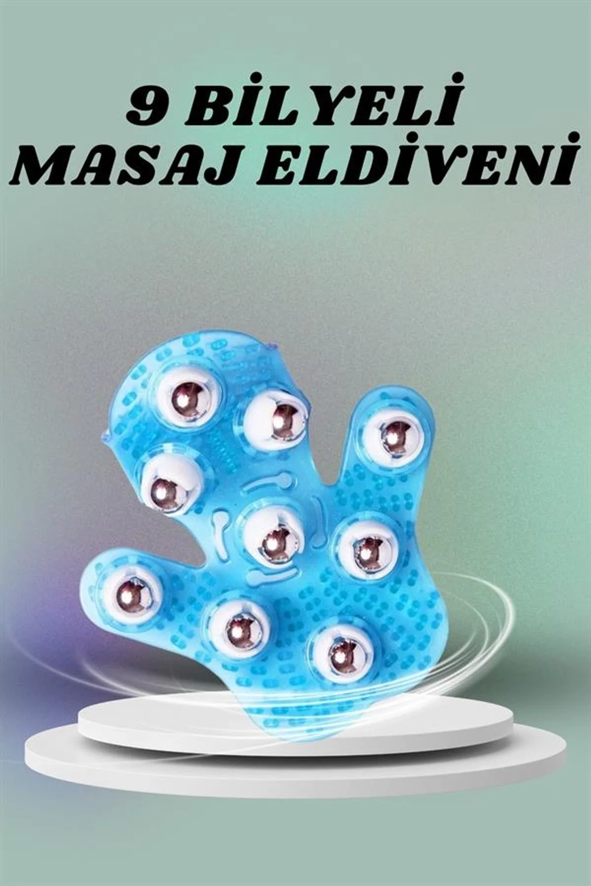 9 Bilyeli El Şeklinde Omuz Bacak Masaj Aleti Masaj Eldiveni Giyilebilir Plastik Vücut Sıkılaştırıcı - Just Cheap Store Görsel 2