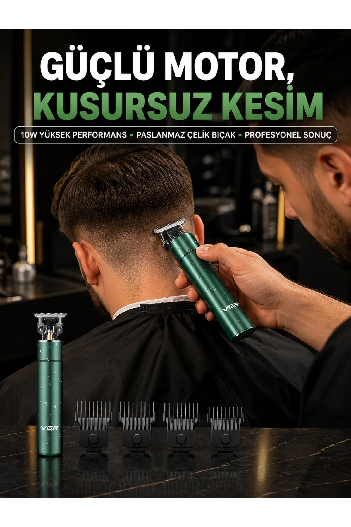 Profesyonel Salon Kalitesinde Saç Ve Sakal Kesme Makinesi