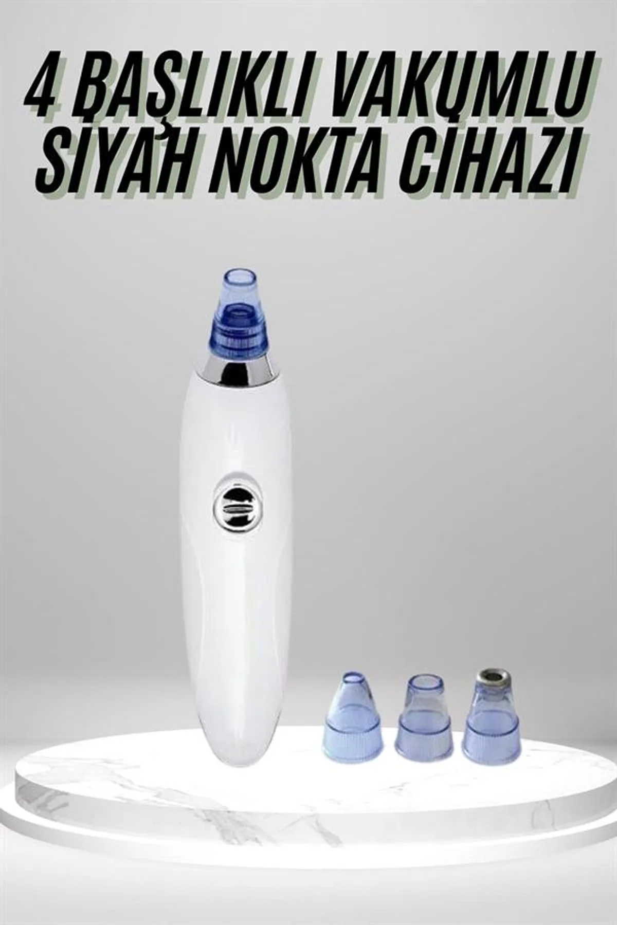 4 Başlıklı Pilli Vakumlu Siyah Nokta Temizleyici Akne Ve Sivilce Önleyici - Just Cheap Store Görsel 2