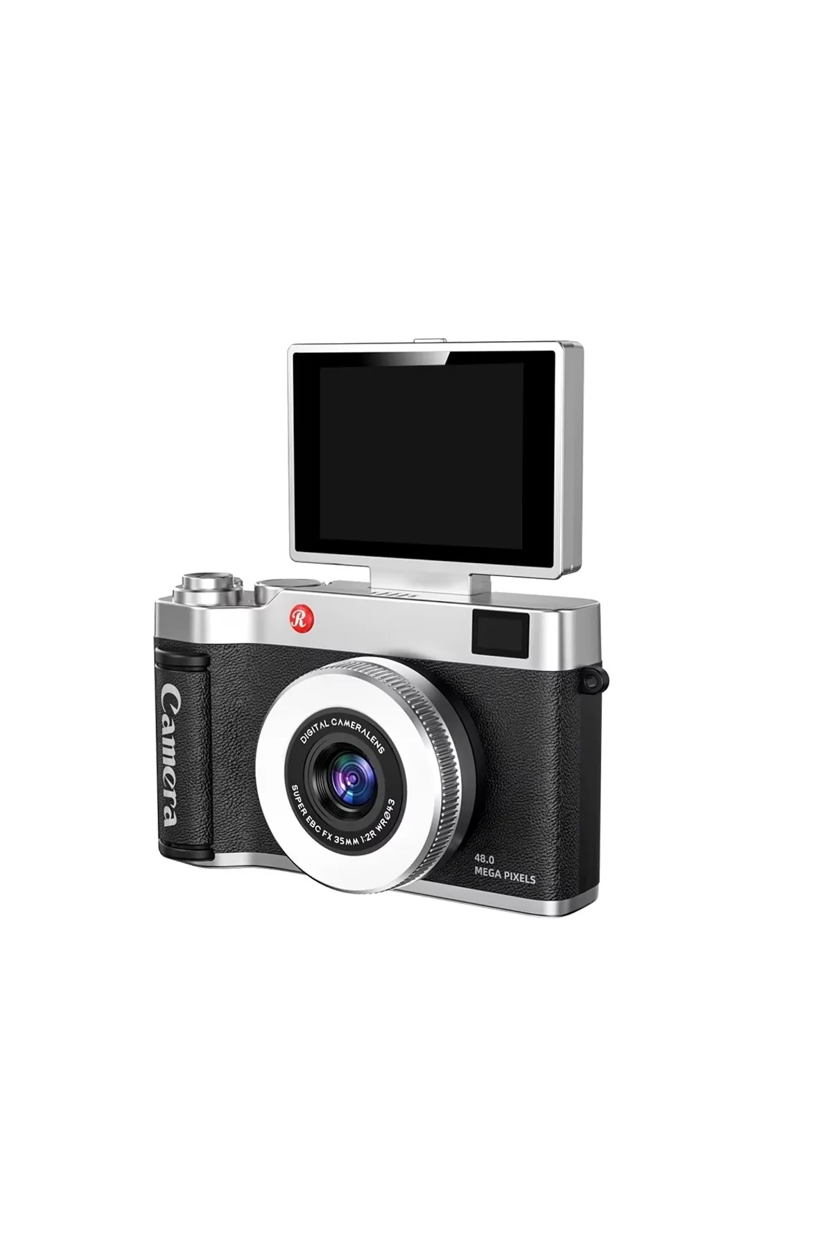 4k Çantalı Dijital Retro Video Kamera 48mp 16x Zoom Işıklı (32gb) Kart Dijital Fotoğraf Makinesi Siy - Just Cheap Store Görsel 2