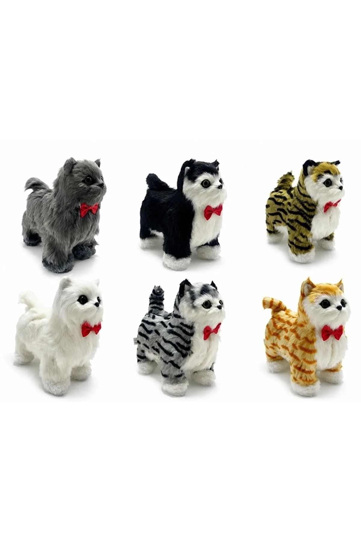 Sesli Hareketli Yürüyen Peluş Kedi Alk3389