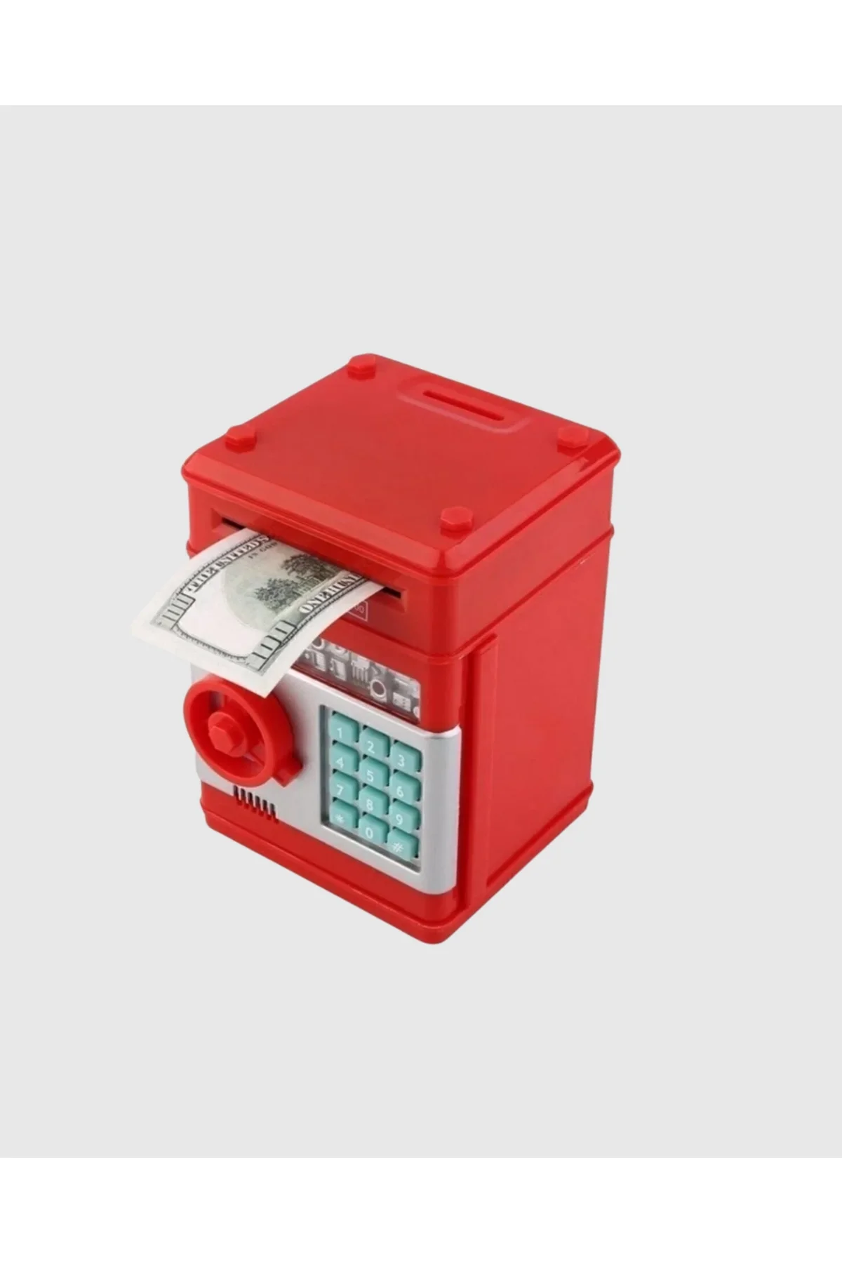 Kırmızı Şifreli Atm Kasa Para Yutan Kumbara - Just Cheap Store Görsel 5