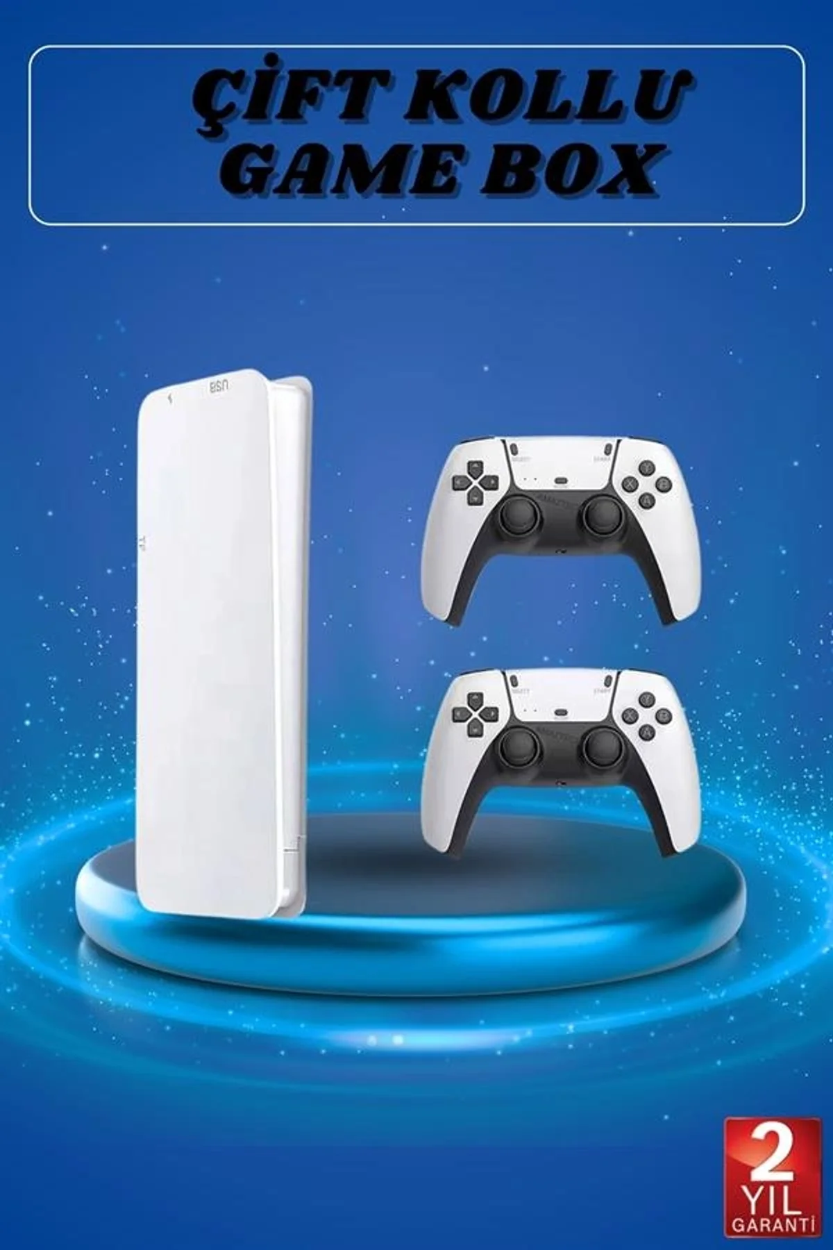 3d Çift Oyun Kollu 4k Hd Ekran Nostaljik 20.000 Oyunlu Beyaz Game Box Yeni Nesil - Just Cheap Store Görsel 2