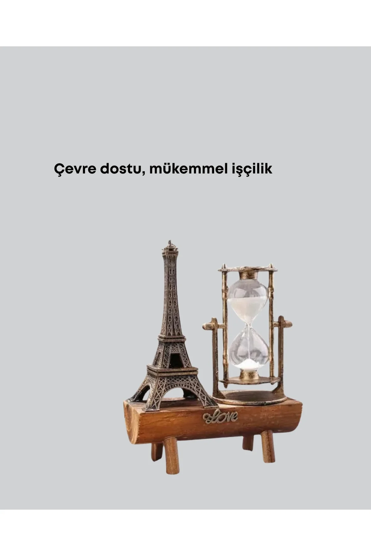 Dekoratif Kum Saati – Ahşap Malzeme, Hediyelik Masa Aksesuarı - Just Cheap Store Görsel 5