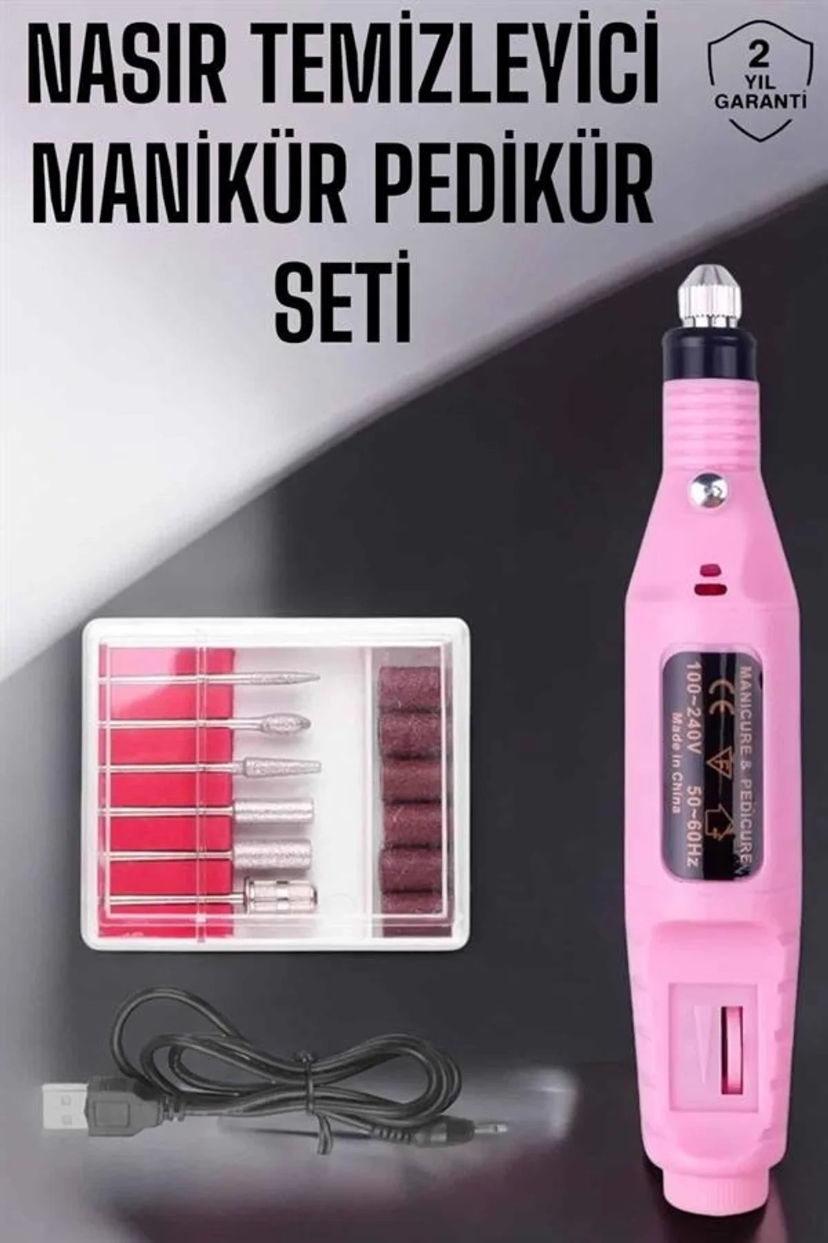 Protez Tırnak Manikür Ve Pedikür Seti Elektrikli - Just Cheap Store Görsel 2