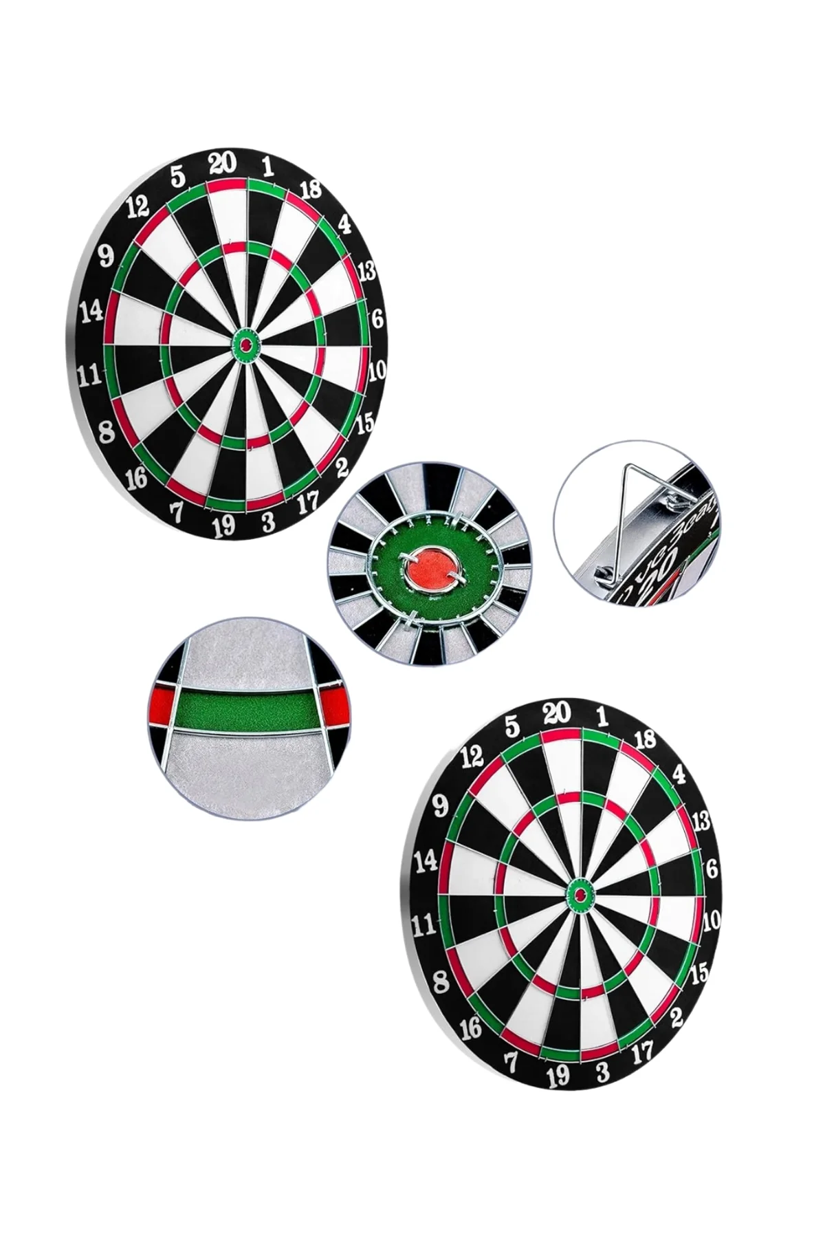 12 İnç Ahşap Dart Tahtası 4 Adet Metal Uçlu Dart Oku Dahil - Just Cheap Store Görsel 4