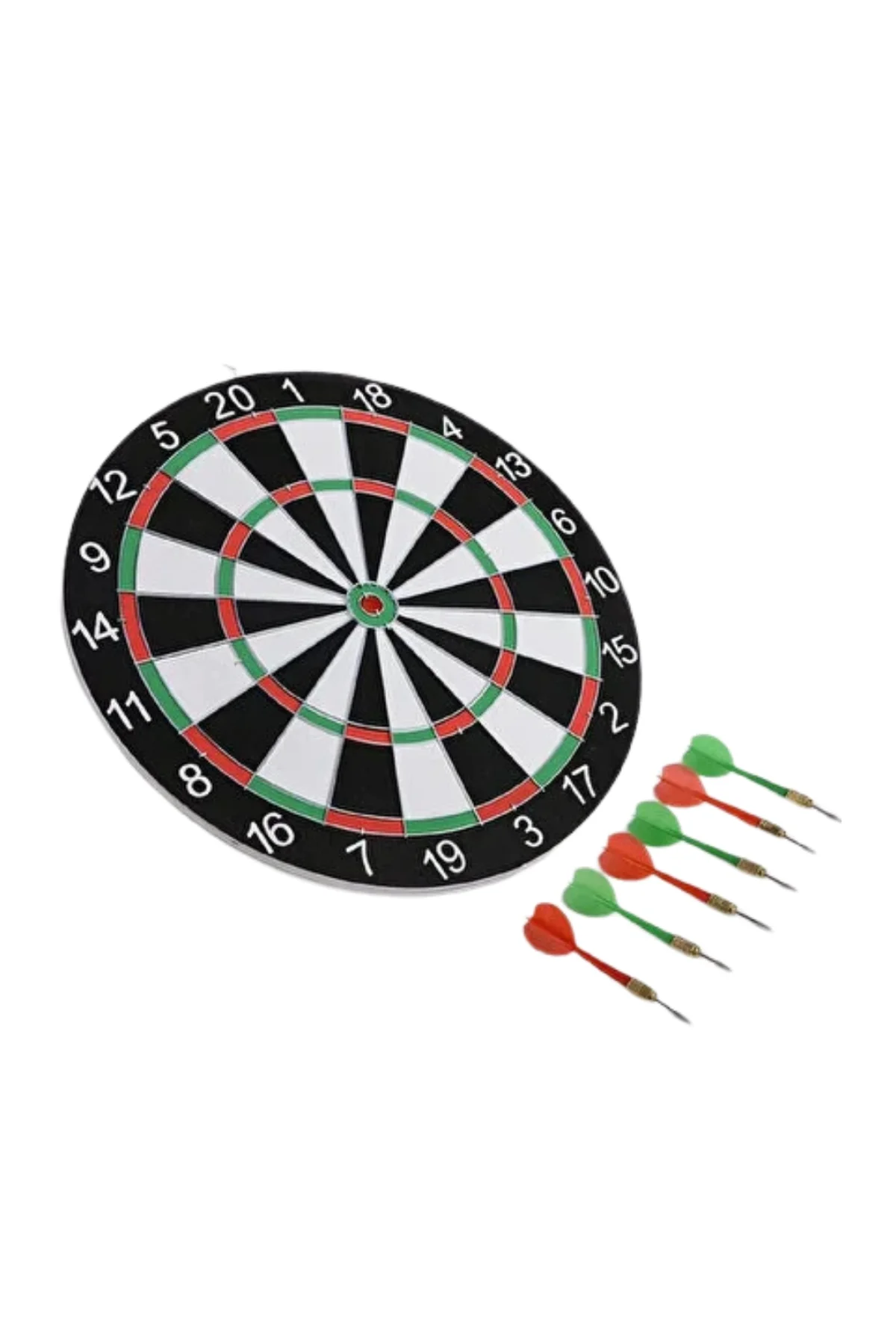 12 İnç Ahşap Dart Tahtası 4 Adet Metal Uçlu Dart Oku Dahil - Just Cheap Store Görsel 2