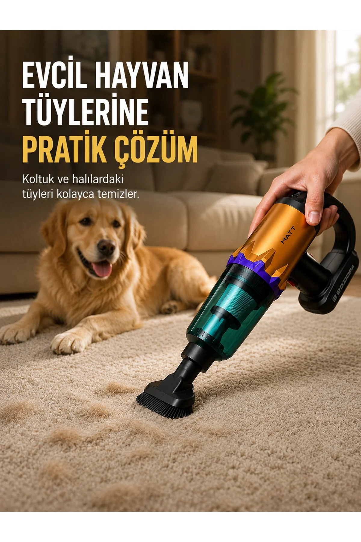 Yüksek Çekiş Gücüne Sahip Şarjlı El Süpürgesi Araç Ve Ev Kullanımına Uygun