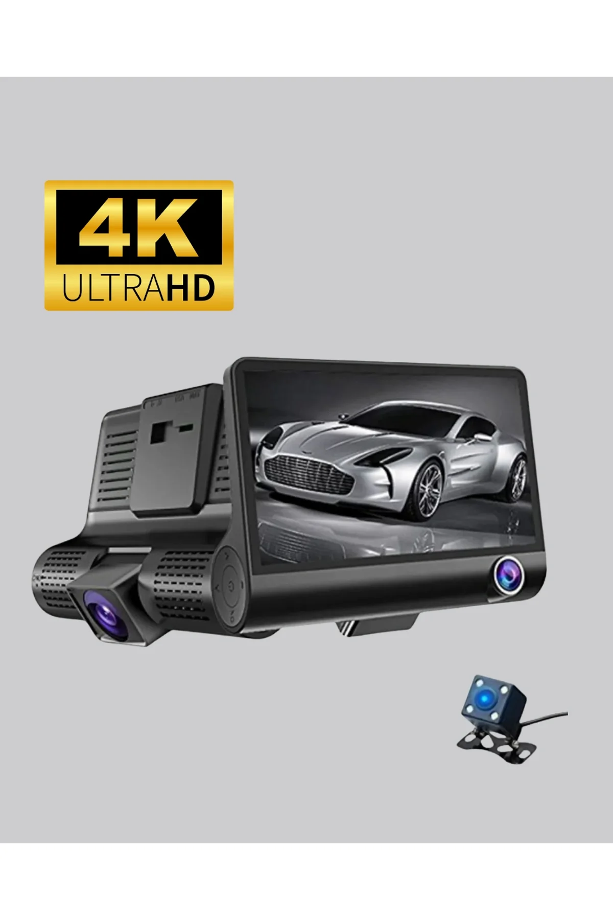 Çift Ve Üçlü Lens Seçeneği İle Tüm Açılardan Kayıt Yapan Araç Kamerası Yeni Nesil - Just Cheap Store Görsel 5