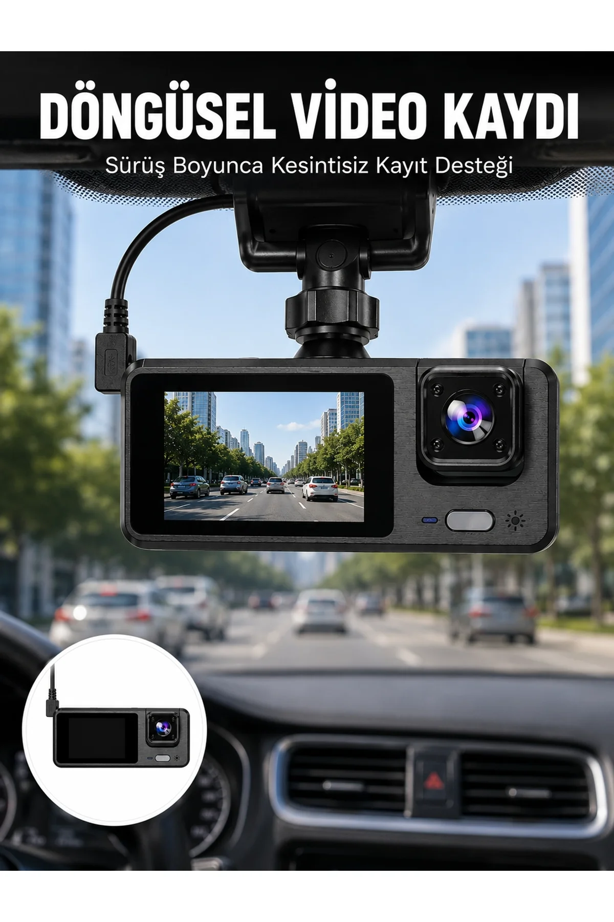 Full Hd 3 Kanallı Araç Kamerası – Akıllı Çözümlerle Sürüş Yeni Nesil