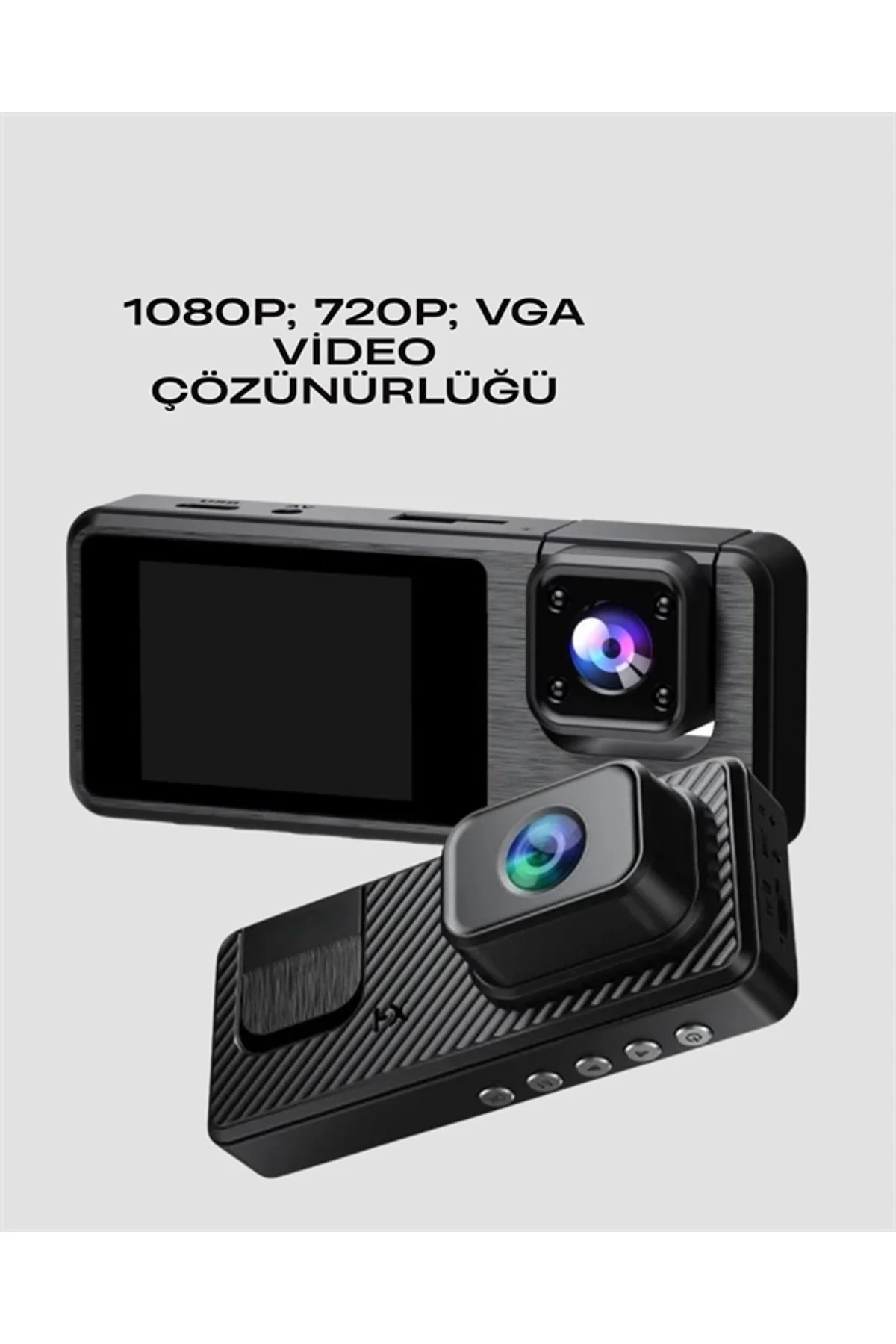 3 Kanallı Araç Kamerası – Full Hd 1080p Kayıt, 2” Ekran, Park Gözetimi Desteği Yeni Nesil - Just Cheap Store Görsel 4