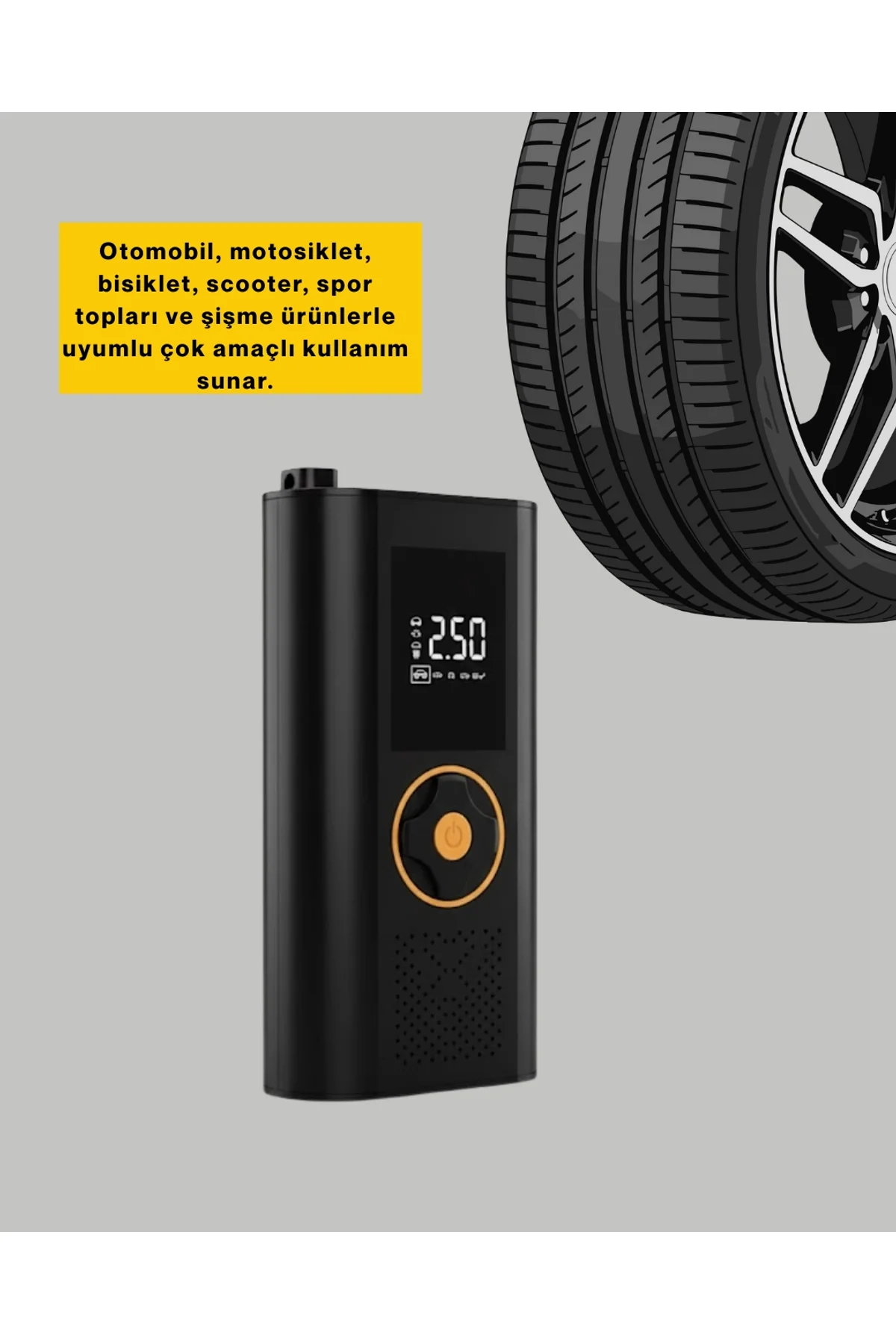 Led Ekranlı Akıllı Hava Kompresörü Hassas Basınç Kontrolü Yeni Nesil - Just Cheap Store Görsel 2