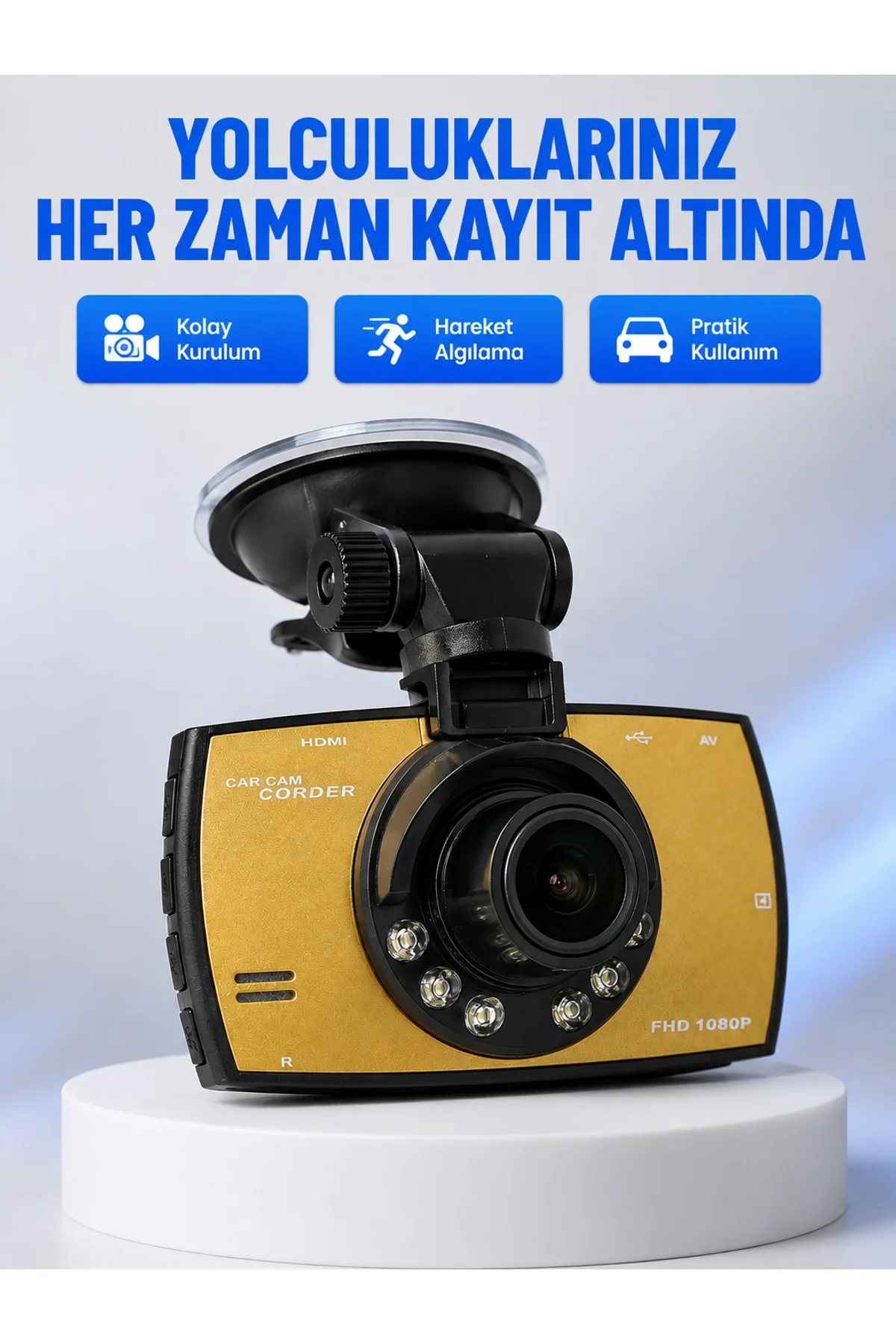 Full Hd Araç Kamerası G Sensor Gece Görüşlü Dash Cam