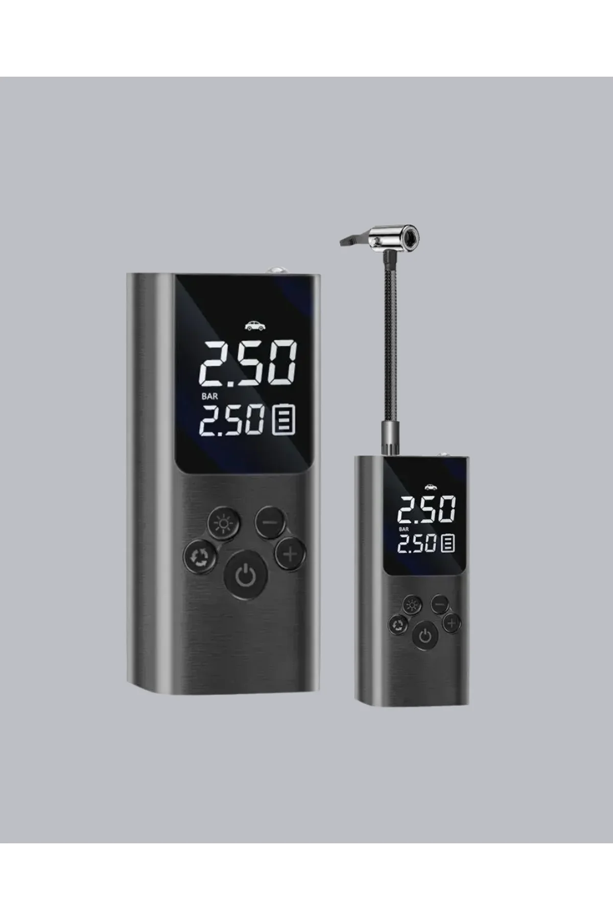 Usb Şarjlı Taşınabilir Hava Kompresörü Dijital Ekranlı - Just Cheap Store Görsel 2