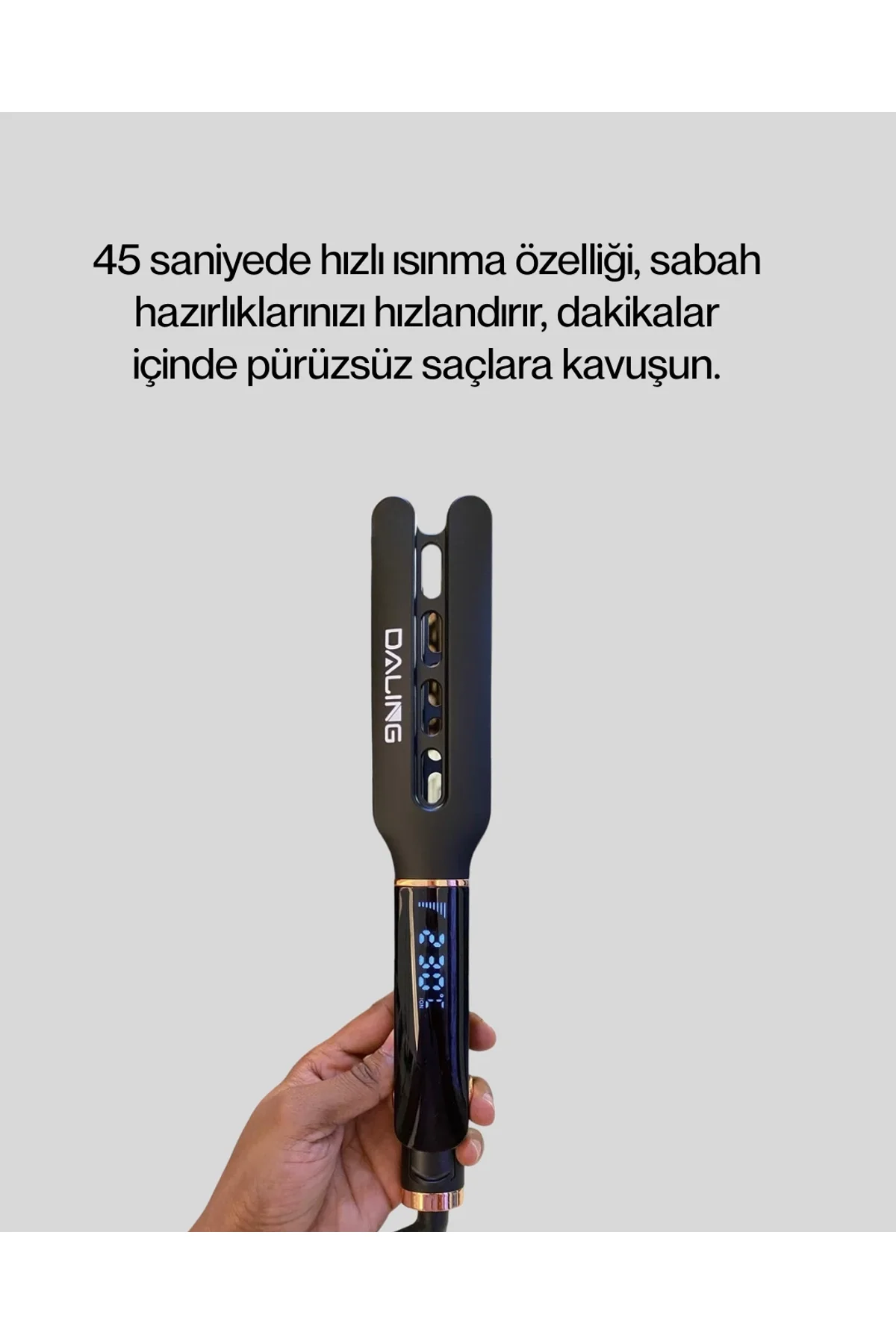 Daling Profesyonel Saç Düzleştirici Seramik Yüzey Tüm Saç Tipleri İçin Yeni Nesil - Just Cheap Store Görsel 2
