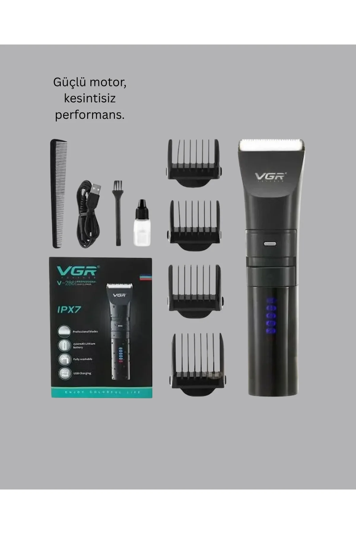 Erkek Saç Ve Sakal Kesme Makinesi – Su Geçirmez, Sessiz Motorlu Yeni Nesil - Just Cheap Store Görsel 5