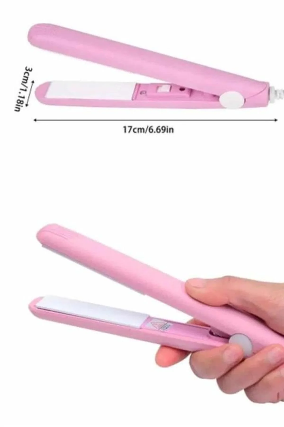 Seyahat Tipi Taşınabilir Saç Düzleştirici Saç Şekillendirici Yüksek Isı Ayarlı - Just Cheap Store Görsel 3