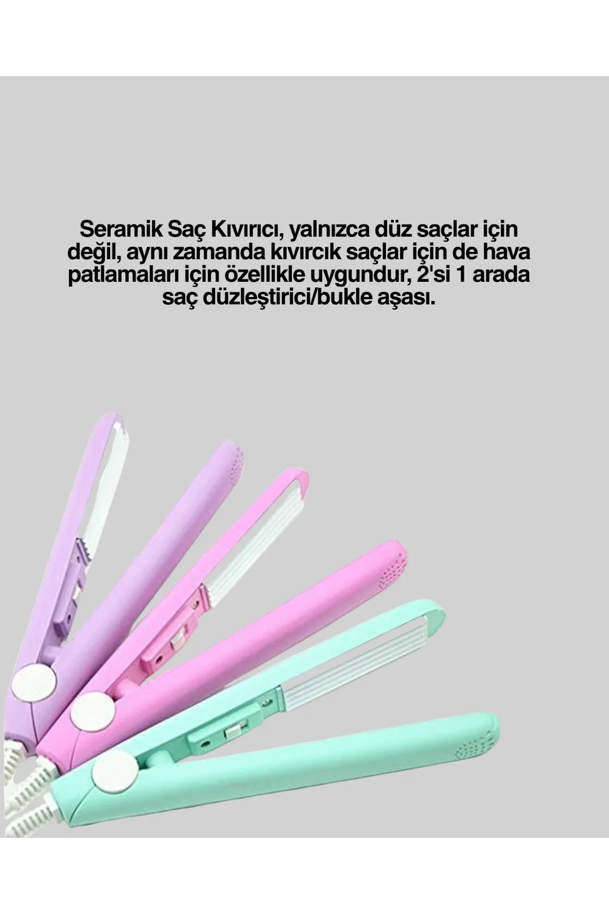 Yüzer Plakalı Kompakt Bukle Maşası – Elastik Tutuculu, Saç Dostu Profesyonel Tasarım Yeni Nesil - Just Cheap Store Görsel 5