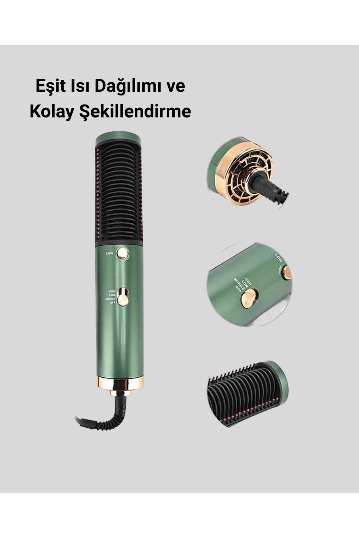 Seramik Plakalı Saç Düzleştirici – 200°c Ayarlanabilir Isı, İyon Teknolojisi - Just Cheap Store Görsel 3